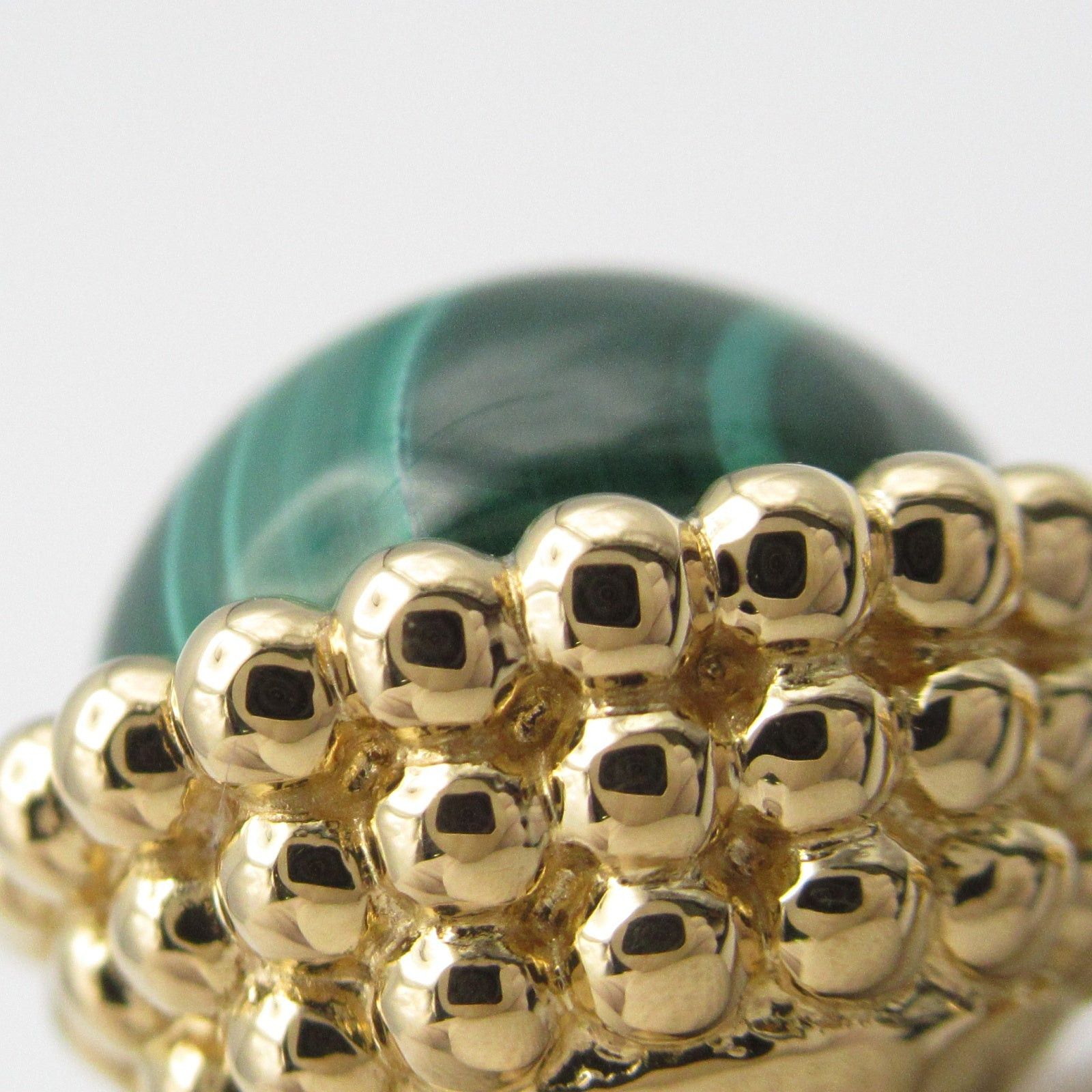 Van Cleef & Arpels Van Cleef Arpels Kurul Entree Les Door Ring Malachite Diamond K18 (Yellow Gold) Green Clear Size ONE SIZE - 5 Thumbnail
