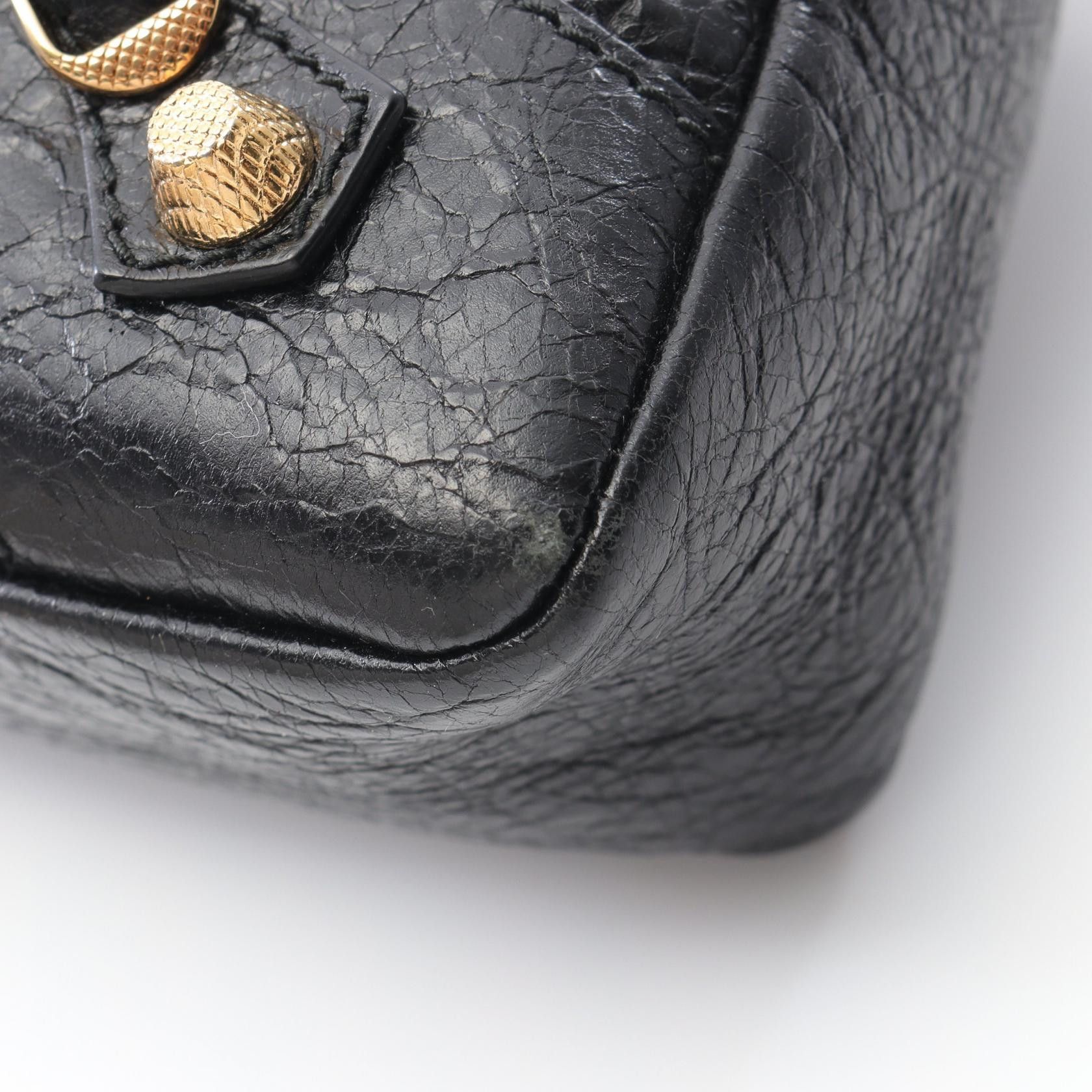 Balenciaga Balenciaga Giant Town Handbag Leather Black Size ONE SIZE - 6 Thumbnail