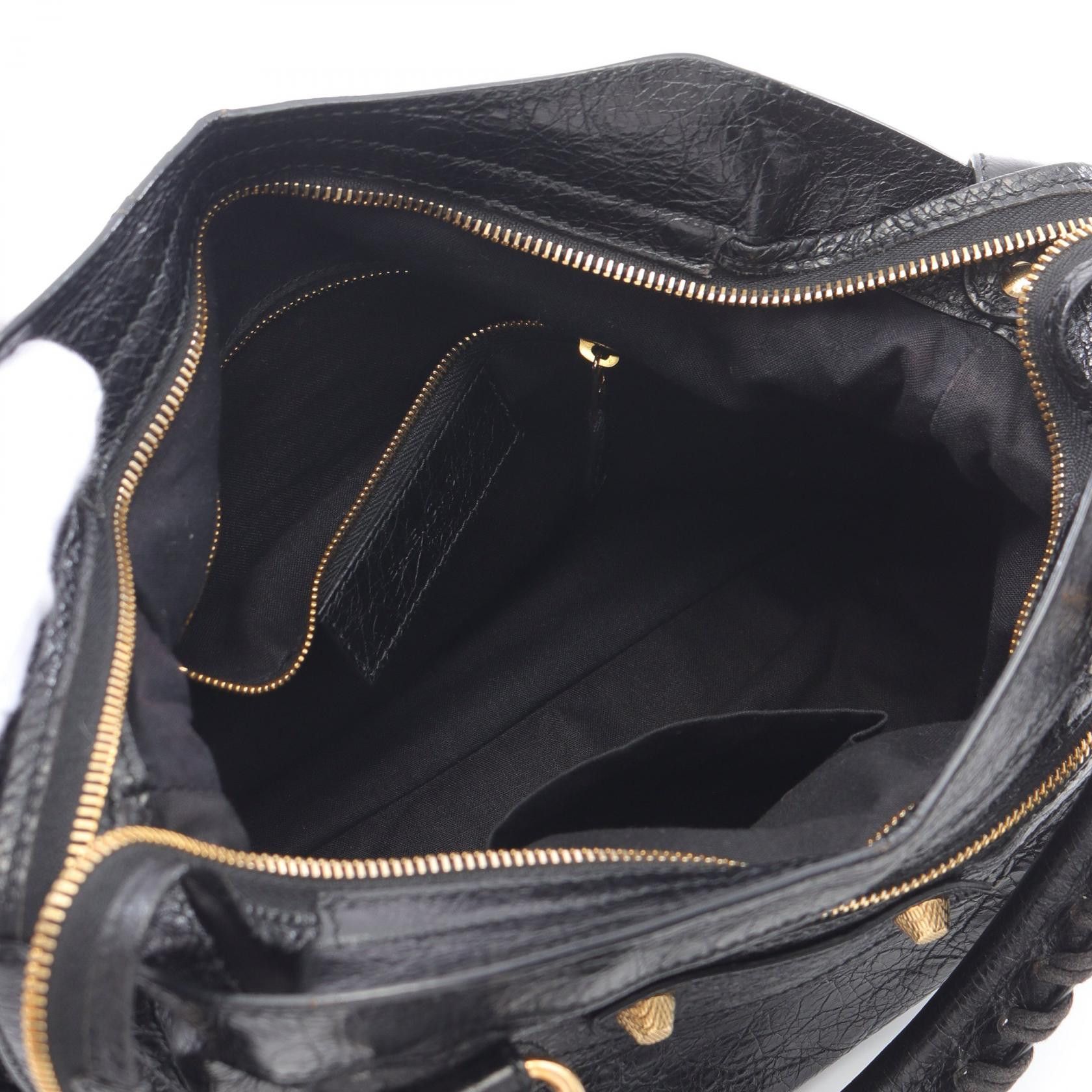 Balenciaga Balenciaga Giant Town Handbag Leather Black Size ONE SIZE - 3 Thumbnail