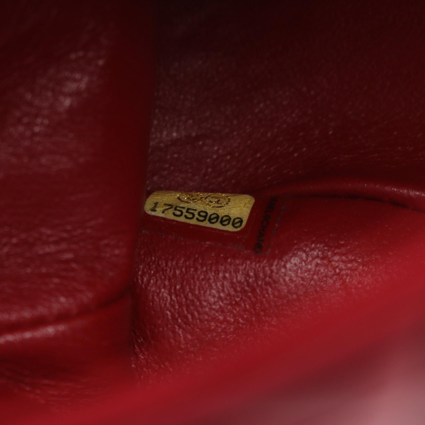 Chanel Chanel Mini Matelasse Chain Shoulder Bag Lambskin Red Silver Hardware Size ONE SIZE - 5 Thumbnail