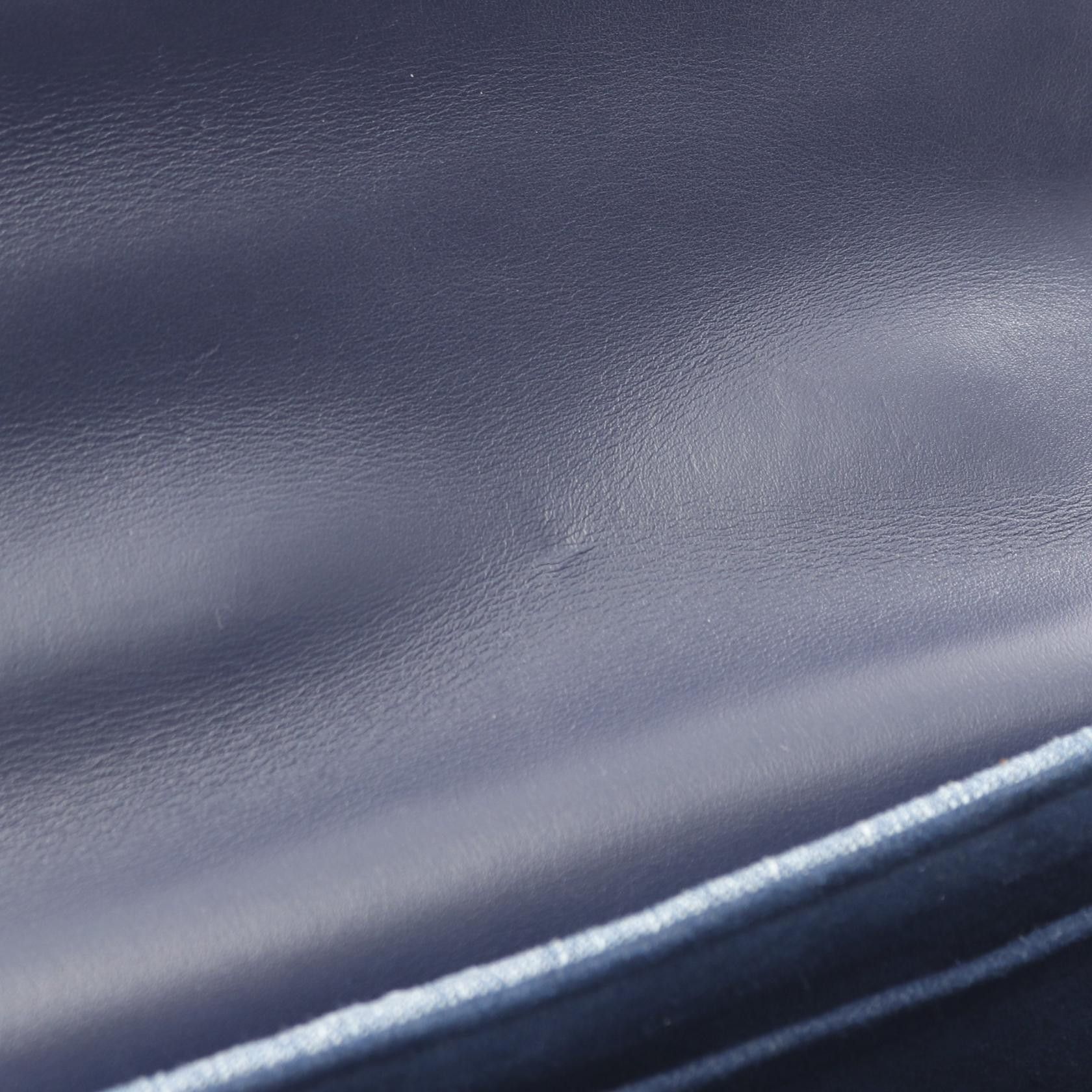 Louis Vuitton New Wave Chain Bag Mm Patchies Shoulder Denim Blue