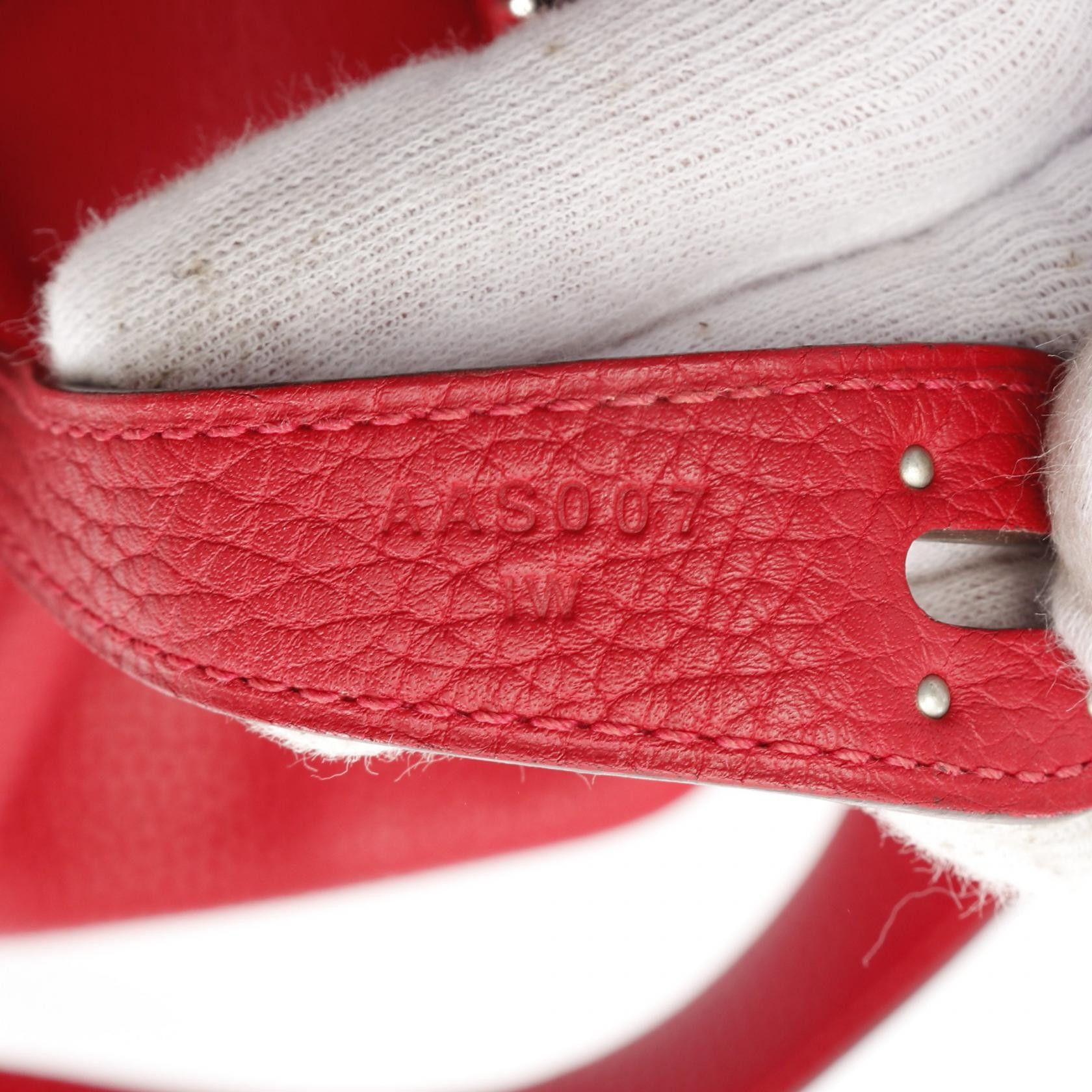 Hermes Hermes Lindy 30 Shoulder Bag Clemence Leather Red Silver Hardware A Stamp Size ONE SIZE - 5 Thumbnail