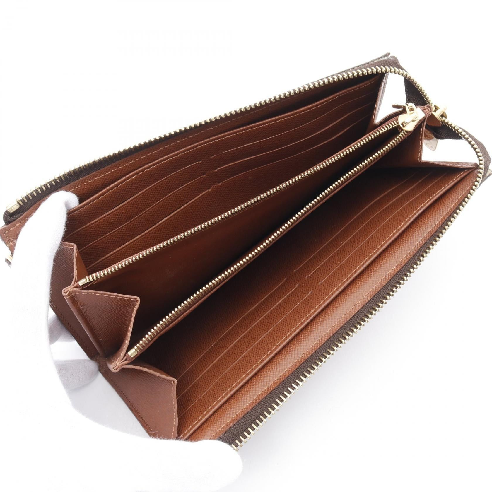 Louis Vuitton Louis Vuitton Portefeuil Astrid Monogram Long Wallet Leather Brown Size ONE SIZE - 3 Thumbnail