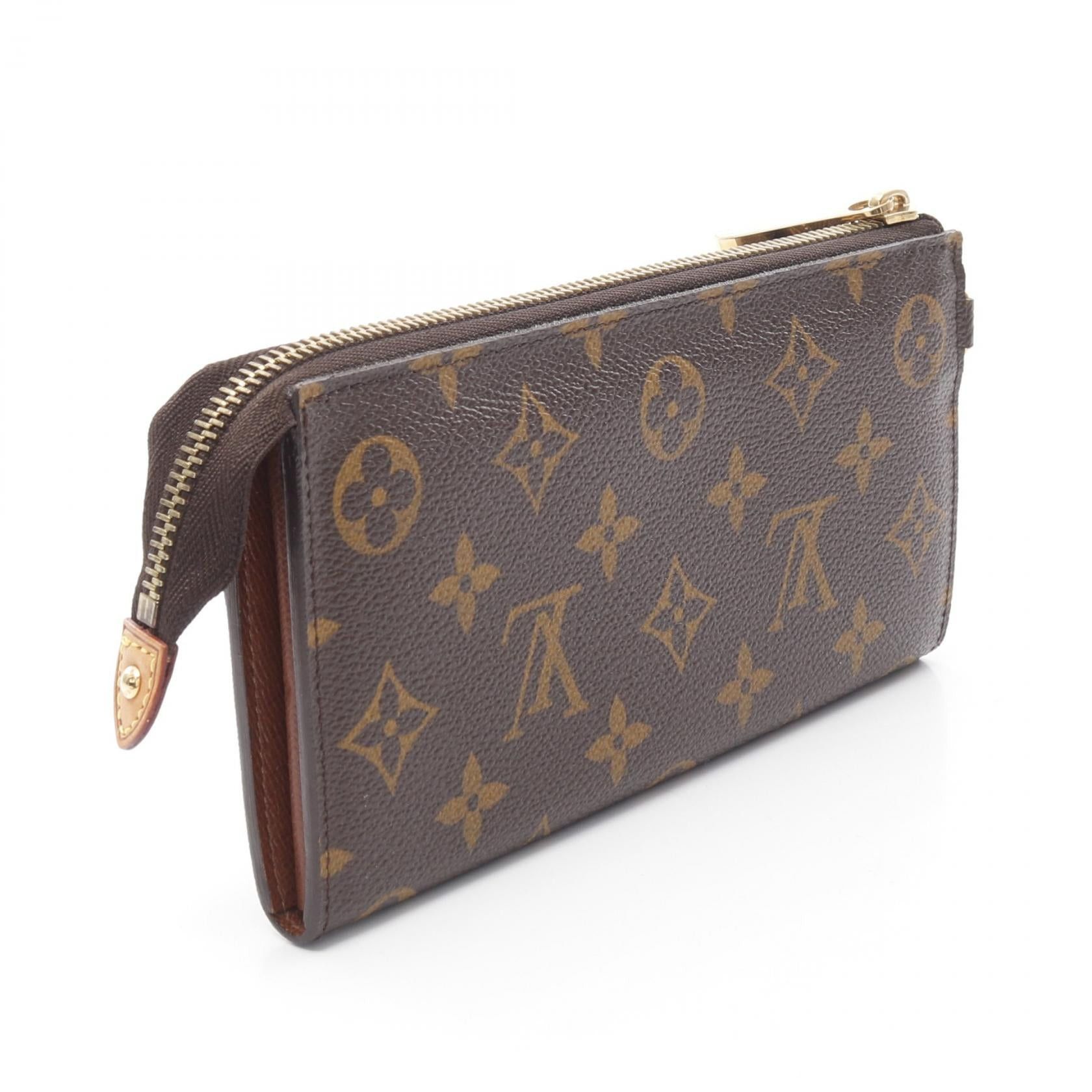 Louis Vuitton Louis Vuitton Portefeuil Astrid Monogram Long Wallet Leather Brown Size ONE SIZE - 2 Thumbnail