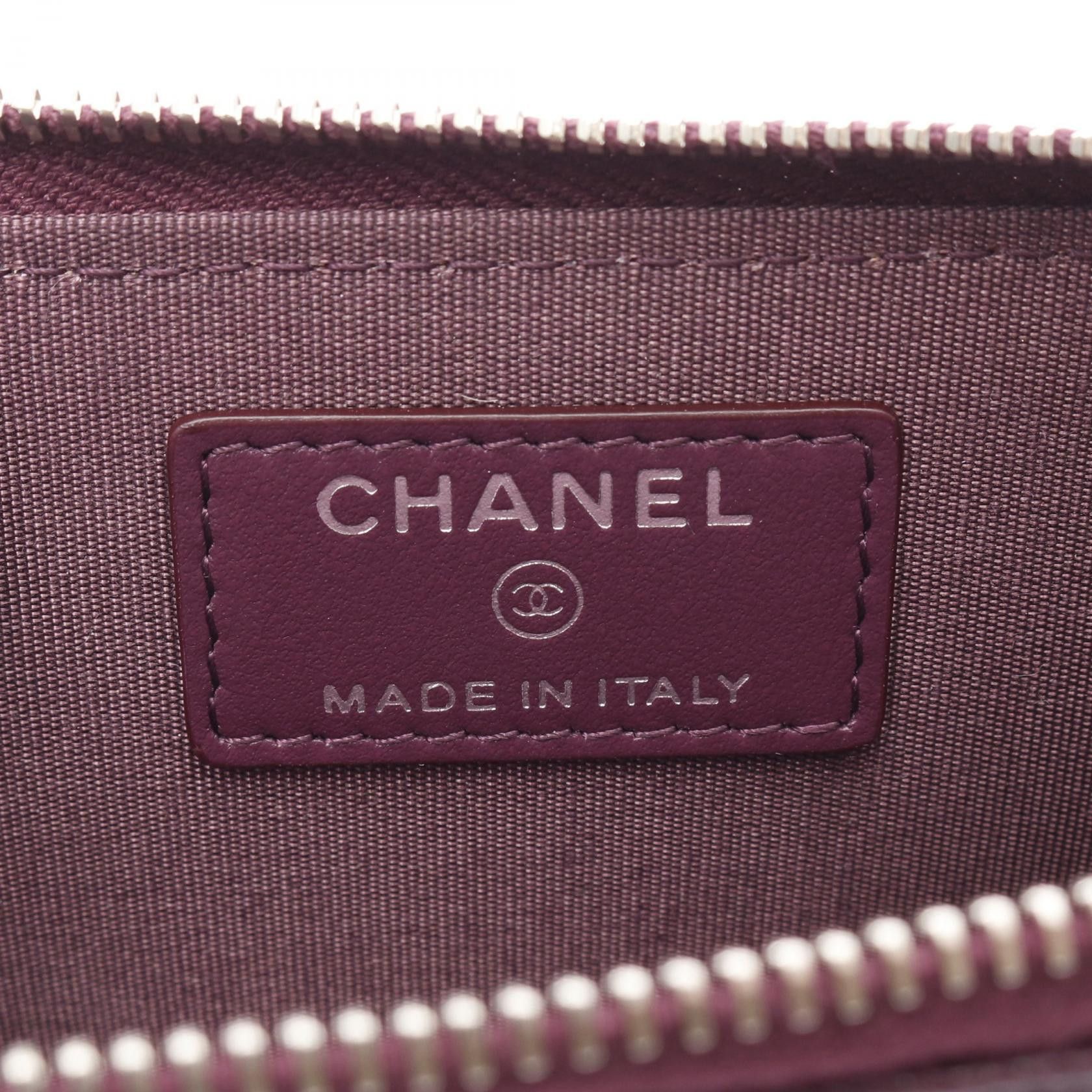 Chanel Chanel Camellia Coin Purse Caviar Skin Purple Silver Hardware With Key Ring Size ONE SIZE - 4 Thumbnail