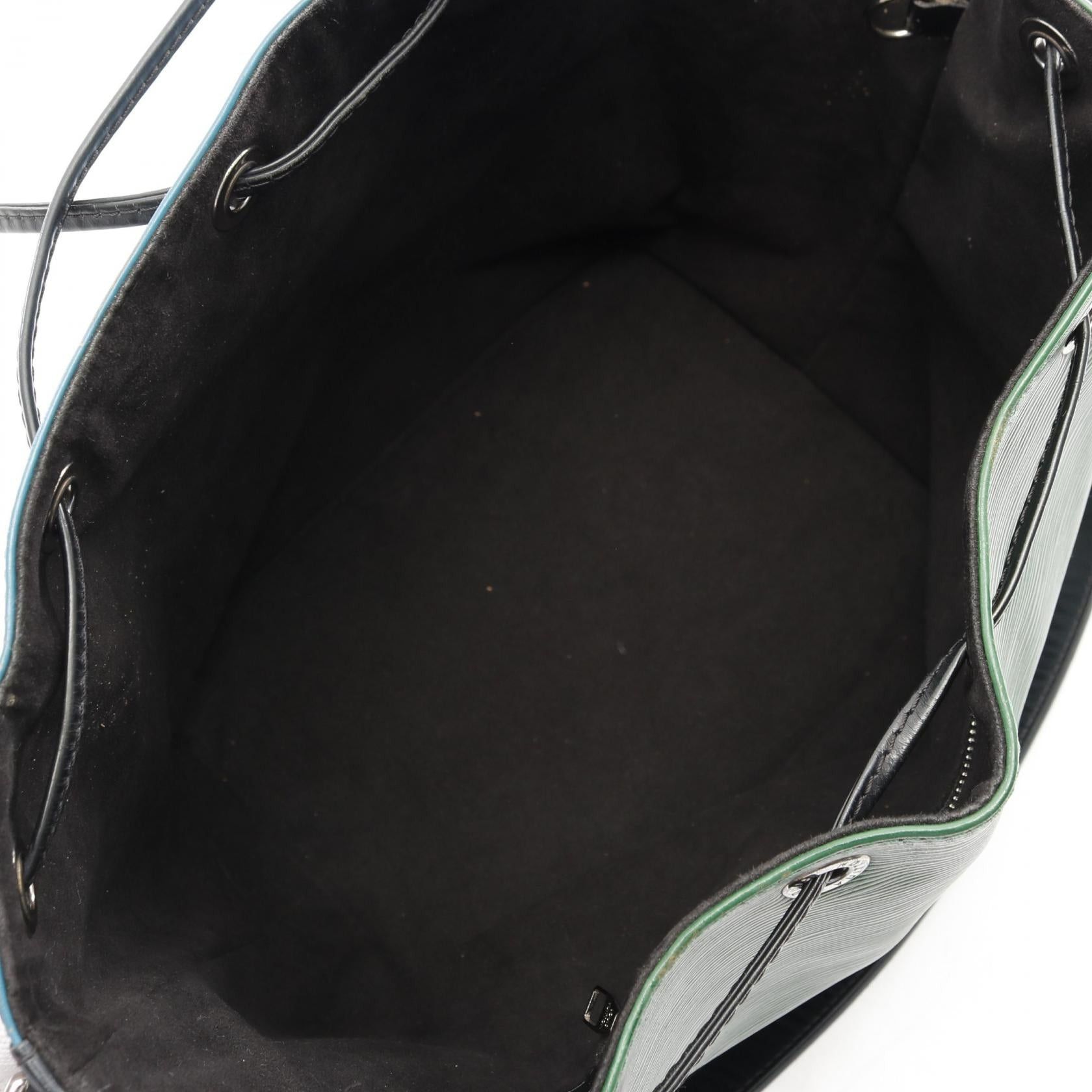 Louis Vuitton Louis Vuitton Petit Noe Tricolor Epi Peacock Blue Noir Shoulder Bag Leather Green Black Size ONE SIZE - 3 Thumbnail