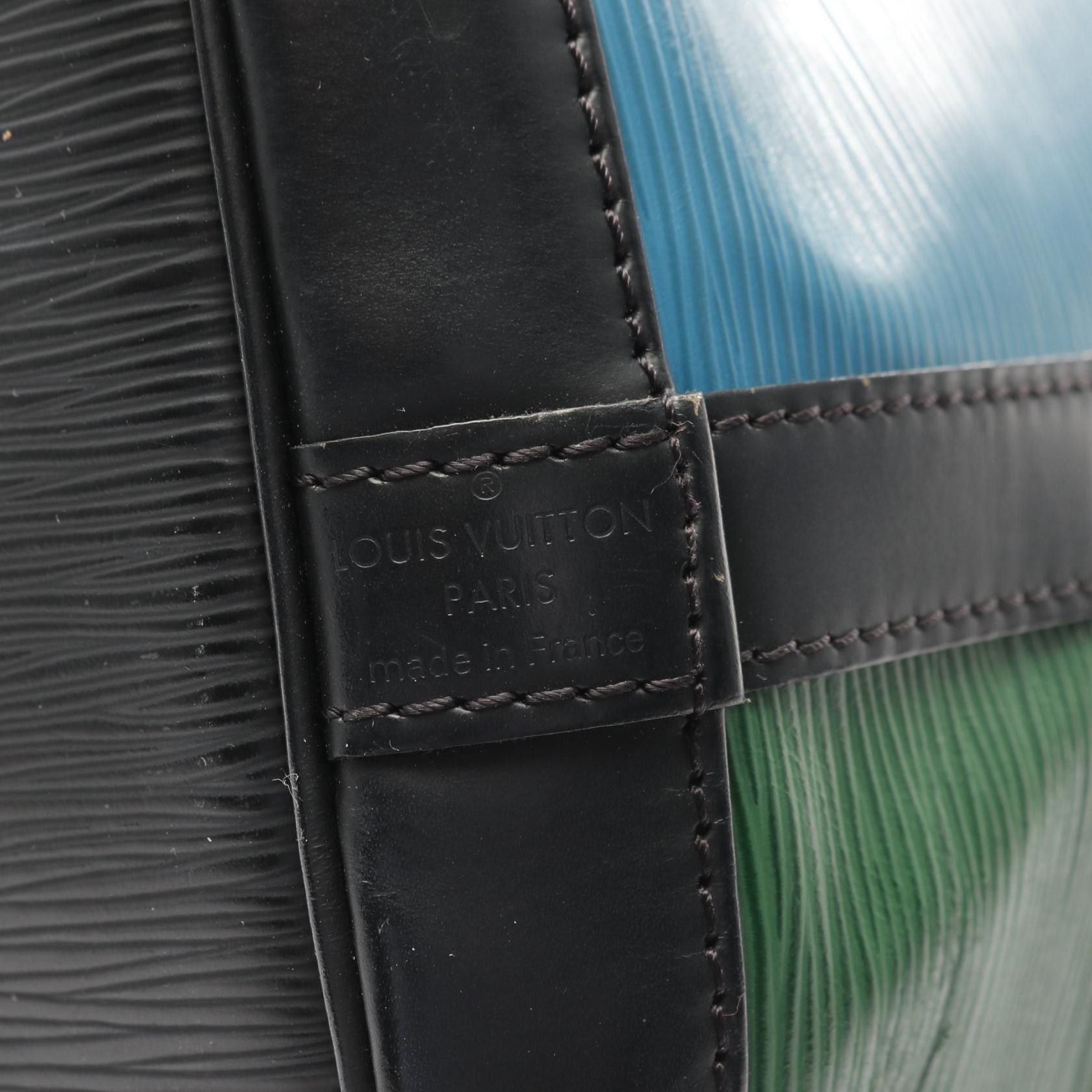 Louis Vuitton Louis Vuitton Petit Noe Tricolor Epi Peacock Blue Noir Shoulder Bag Leather Green Black Size ONE SIZE - 4 Thumbnail