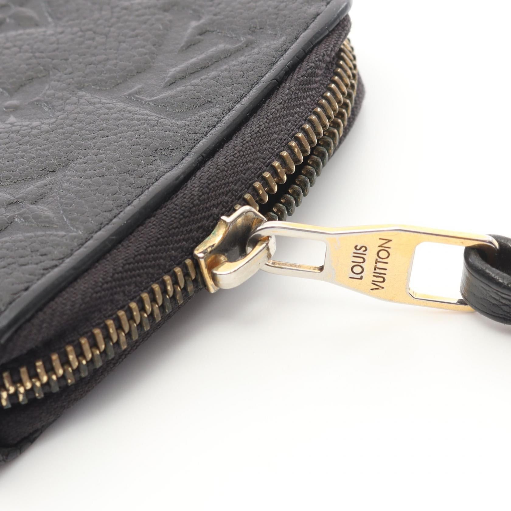 Louis Vuitton Louis Vuitton Portefeuil Skret Ron Monogram Empreinte Infini Round Zipper Long Wallet Leather Dark Navy Size ONE SIZE - 11 Thumbnail