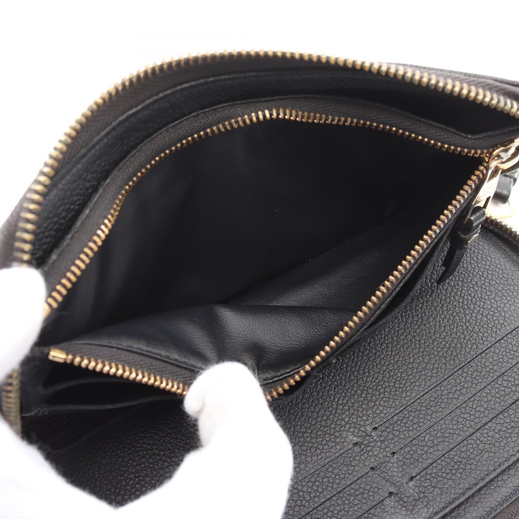 Louis Vuitton Louis Vuitton Portefeuil Skret Ron Monogram Empreinte Infini Round Zipper Long Wallet Leather Dark Navy Size ONE SIZE - 4 Thumbnail