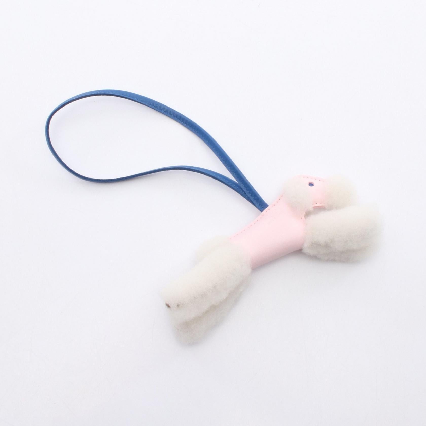Hermes Hermes Paddy Charm Rose Darling Blue France Bag Aagneau Mouton Light Pink K Stamp Size ONE SIZE - 2 Thumbnail
