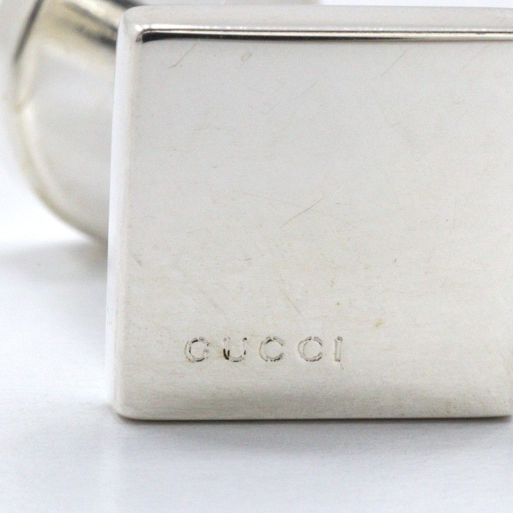 Gucci Gucci Gucci Square Logo Silver 925 Cufflinks Metal Cufflinks DUTY FREE for USA Size ONE SIZE - 6 Thumbnail