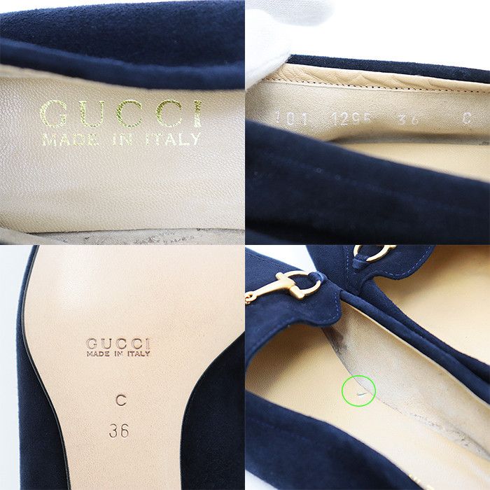 Gucci Gucci Gucci Horsebit Leather Suede Loafer Leather Shoes 1011295 Size ONE SIZE - 9 Thumbnail