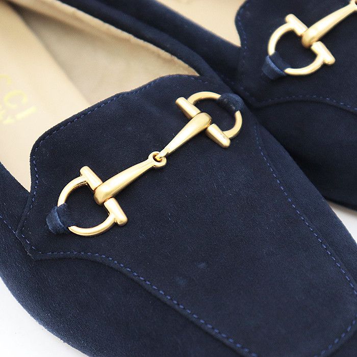 Gucci Gucci Gucci Horsebit Leather Suede Loafer Leather Shoes 1011295 Size ONE SIZE - 10 Thumbnail
