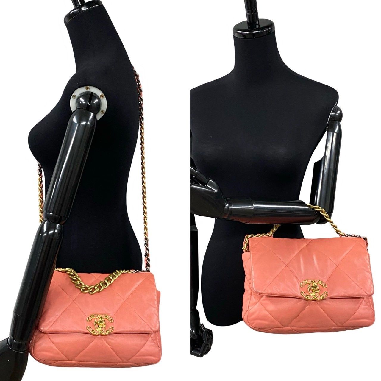 Chanel Chanel Chanel 19 Lambskin Shoulder Bag Leather Shoulder Bag Size ONE SIZE - 3 Thumbnail