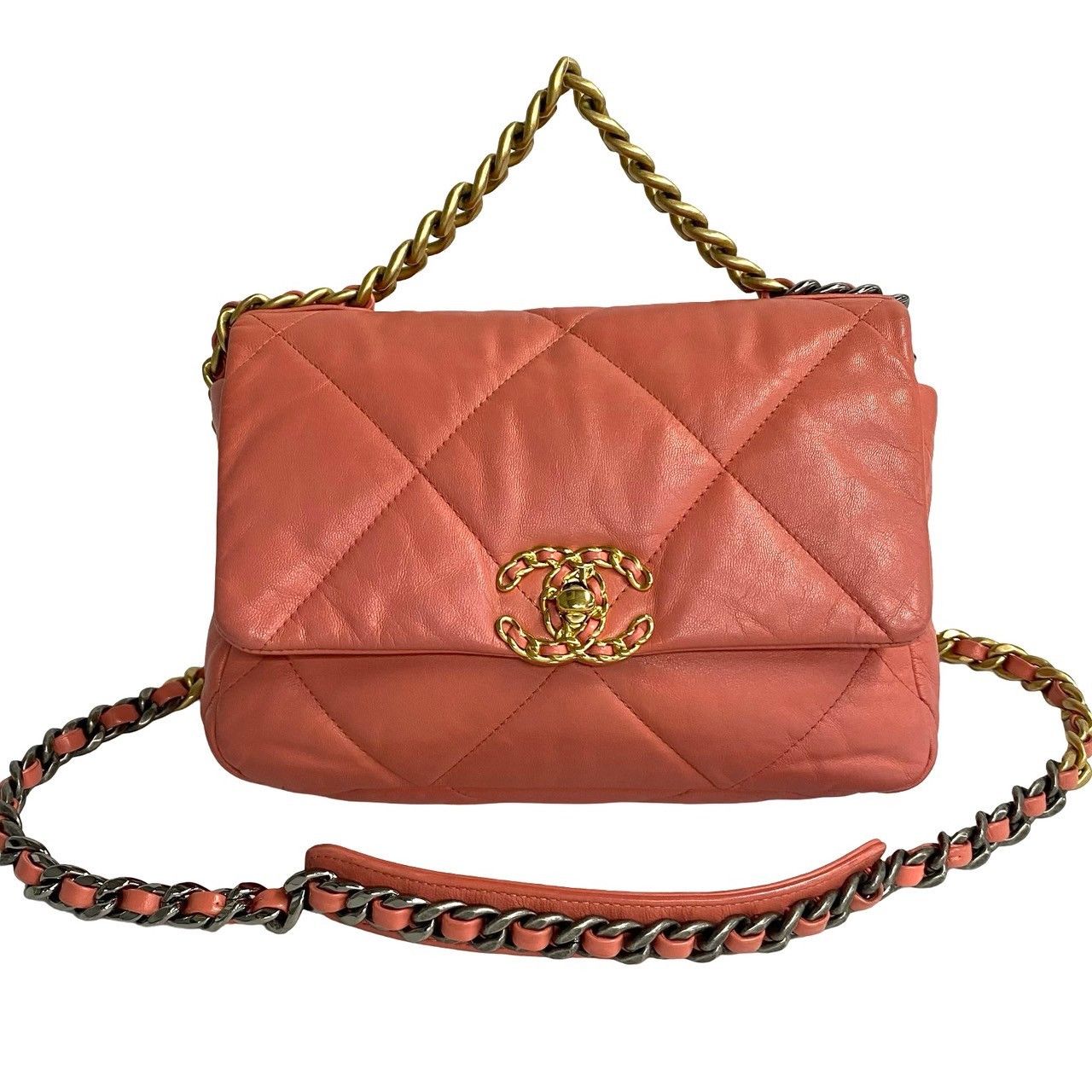 Chanel Chanel Chanel 19 Lambskin Shoulder Bag Leather Shoulder Bag Size ONE SIZE - 2 Thumbnail