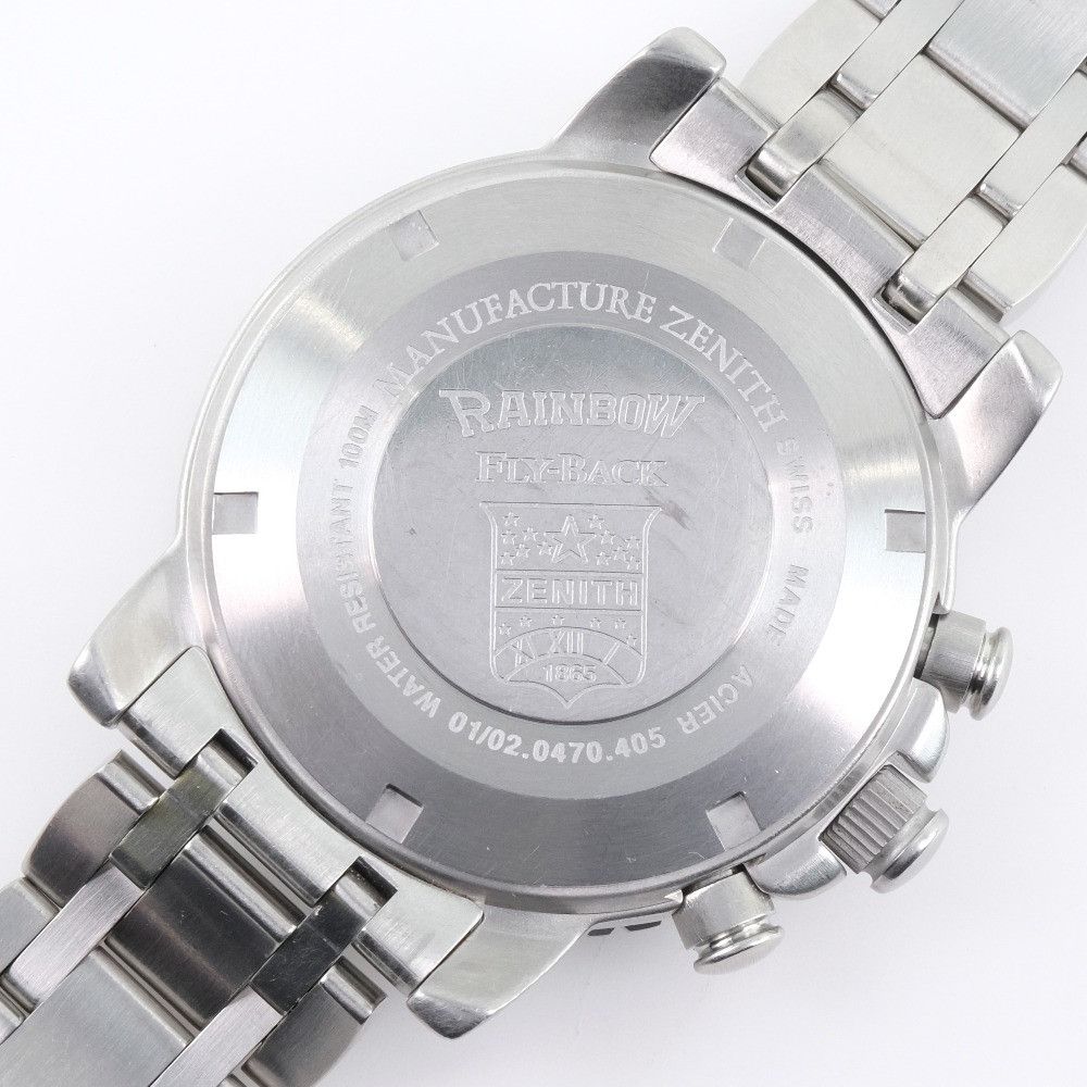 ZENITH Zenith Zenith Rainbow flyback Stainless Steel Metal Automatic 01/02.0470.405 DUTY FREE for USA Size ONE SIZE - 8 Thumbnail