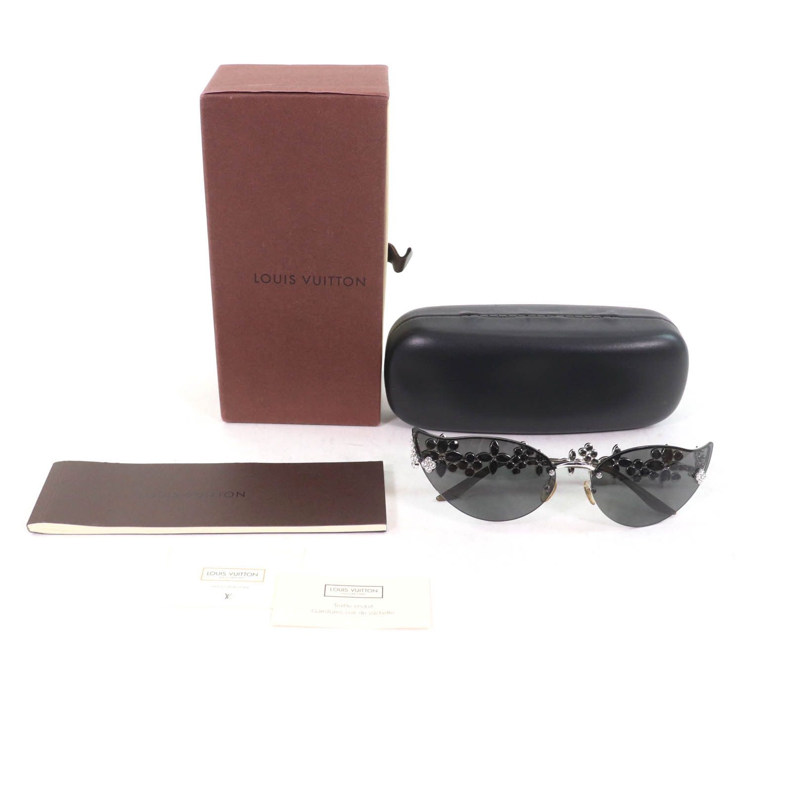 Louis Vuitton Louis Vuitton Louis Vuitton Swarovski Sunglasses Plastic Sunglasses 75BR6 Size ONE SIZE - 2 Thumbnail