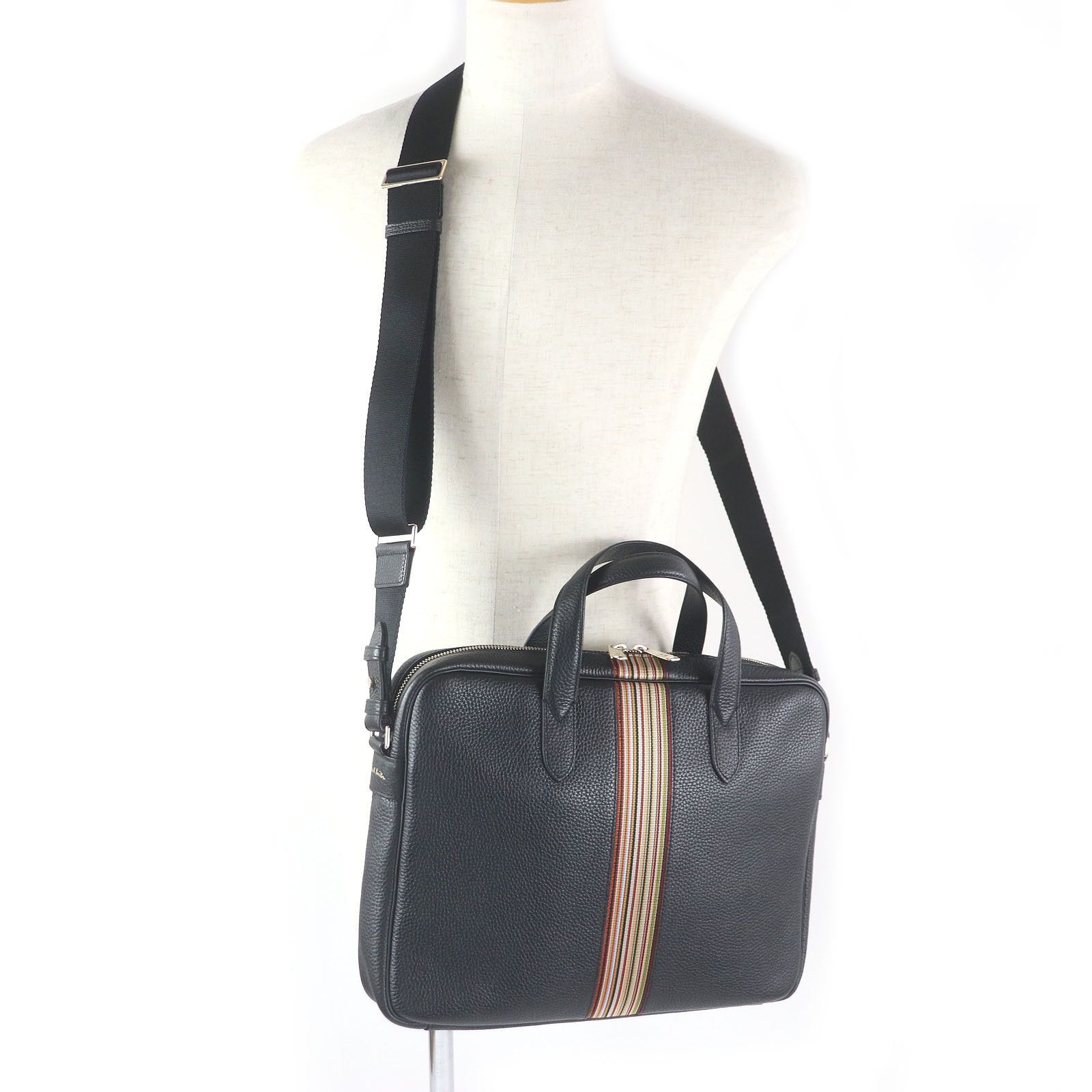 Paul Smith Paul Smith Paul Smith PORTFOLIO Leather 2way Briefcase Leather Business Bag A40009 DUTY FREE for USA Size ONE SIZE - 3 Thumbnail