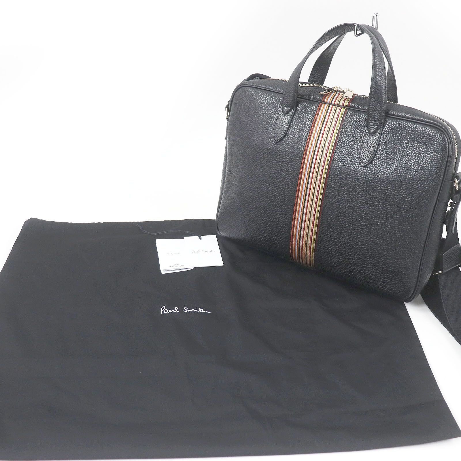 Paul Smith Paul Smith Paul Smith PORTFOLIO Leather 2way Briefcase Leather Business Bag A40009 DUTY FREE for USA Size ONE SIZE - 2 Thumbnail