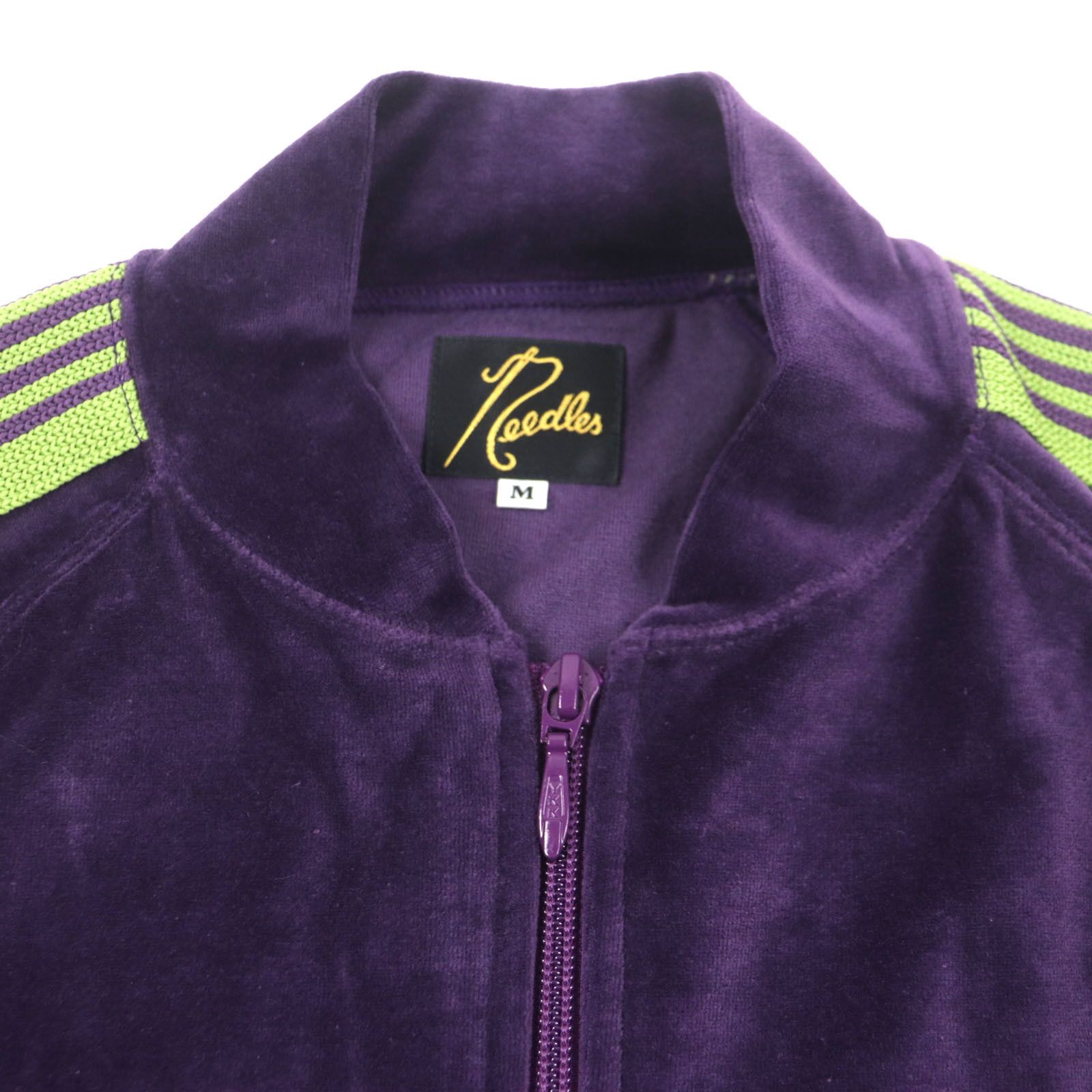 Other Other Needles R.C. Track Jacket Embroidered Velour Jacket Cotton Tops Size ONE SIZE - 2 Thumbnail