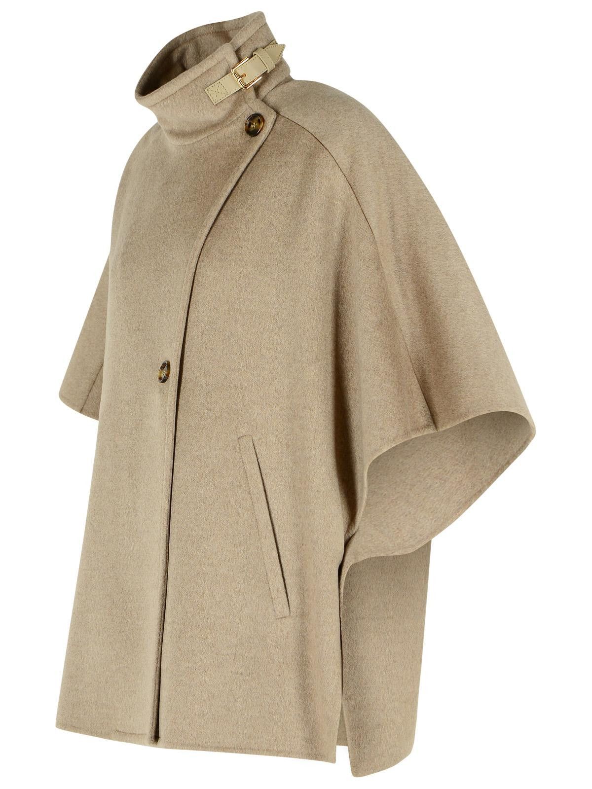 Max Mara MAX MARA 'Derrik' Beige Cashmere Cape Size M / US 6-8 / IT 42-44 - 2 Thumbnail