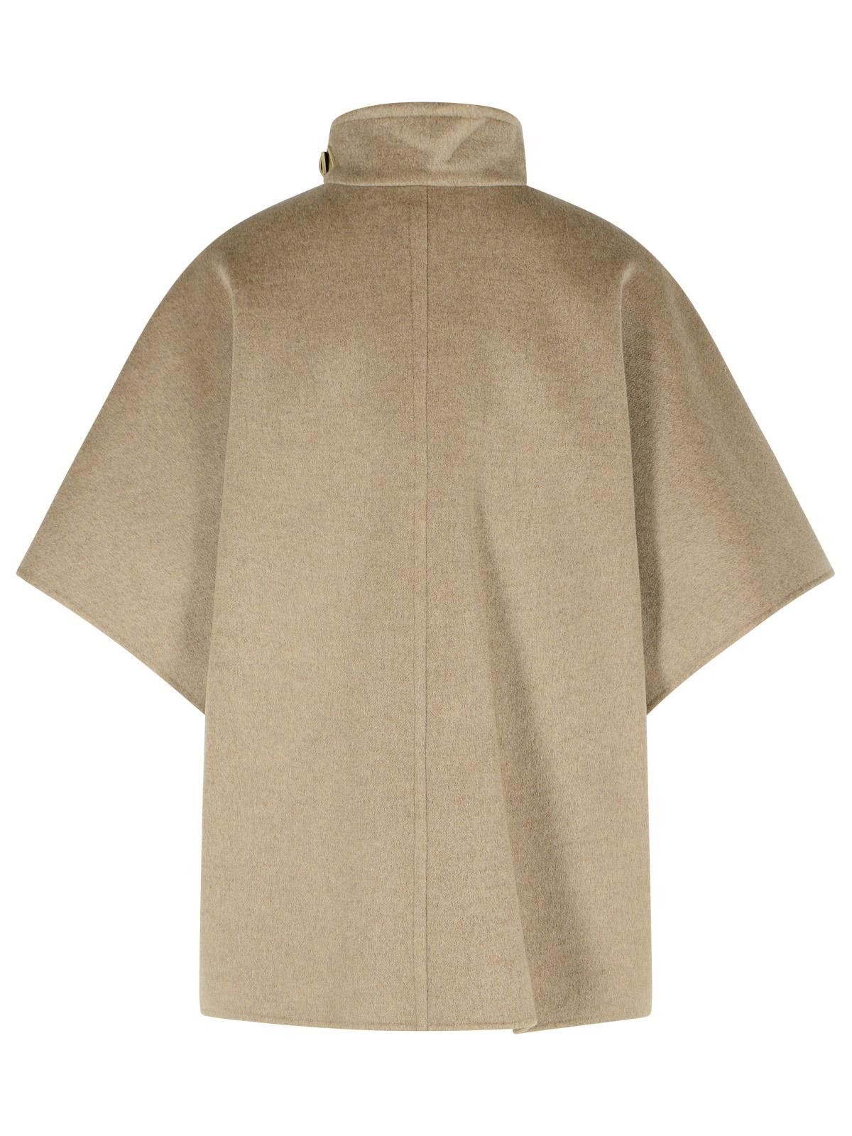 Max Mara MAX MARA 'Derrik' Beige Cashmere Cape Size M / US 6-8 / IT 42-44 - 3 Thumbnail