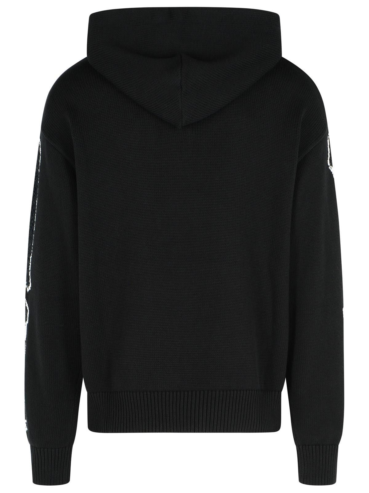 Amiri AMIRI 'Bones' Black Cotton Sweater Size US L / EU 52-54 / 3 - 3 Thumbnail