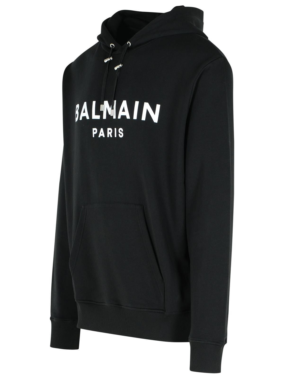 Balmain BALMAIN Black Cotton Sweatshirt Size US L / EU 52-54 / 3 - 2 Thumbnail