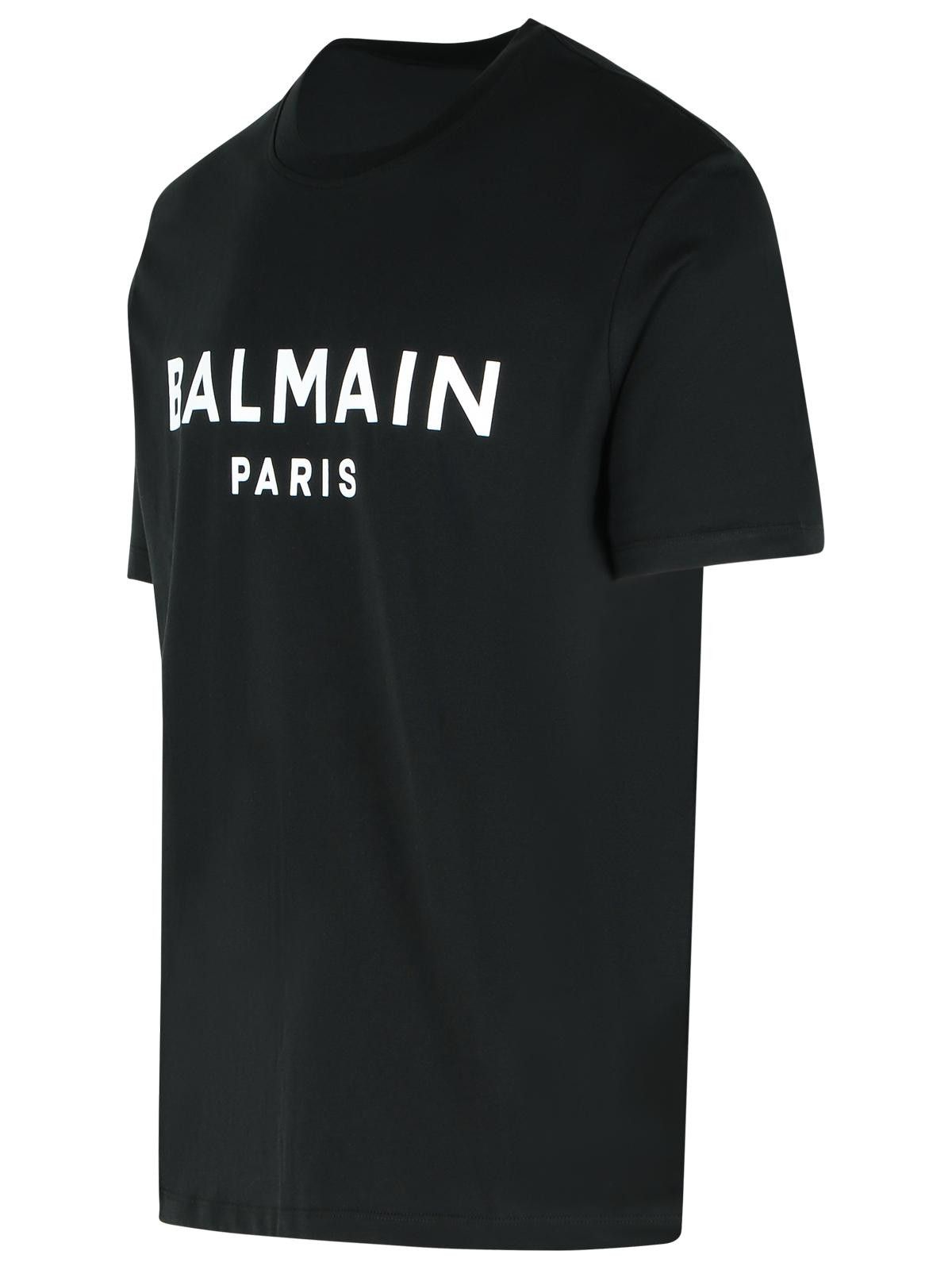 Balmain BALMAIN Black Cotton T-Shirt Size US XL / EU 56 / 4 - 2 Thumbnail