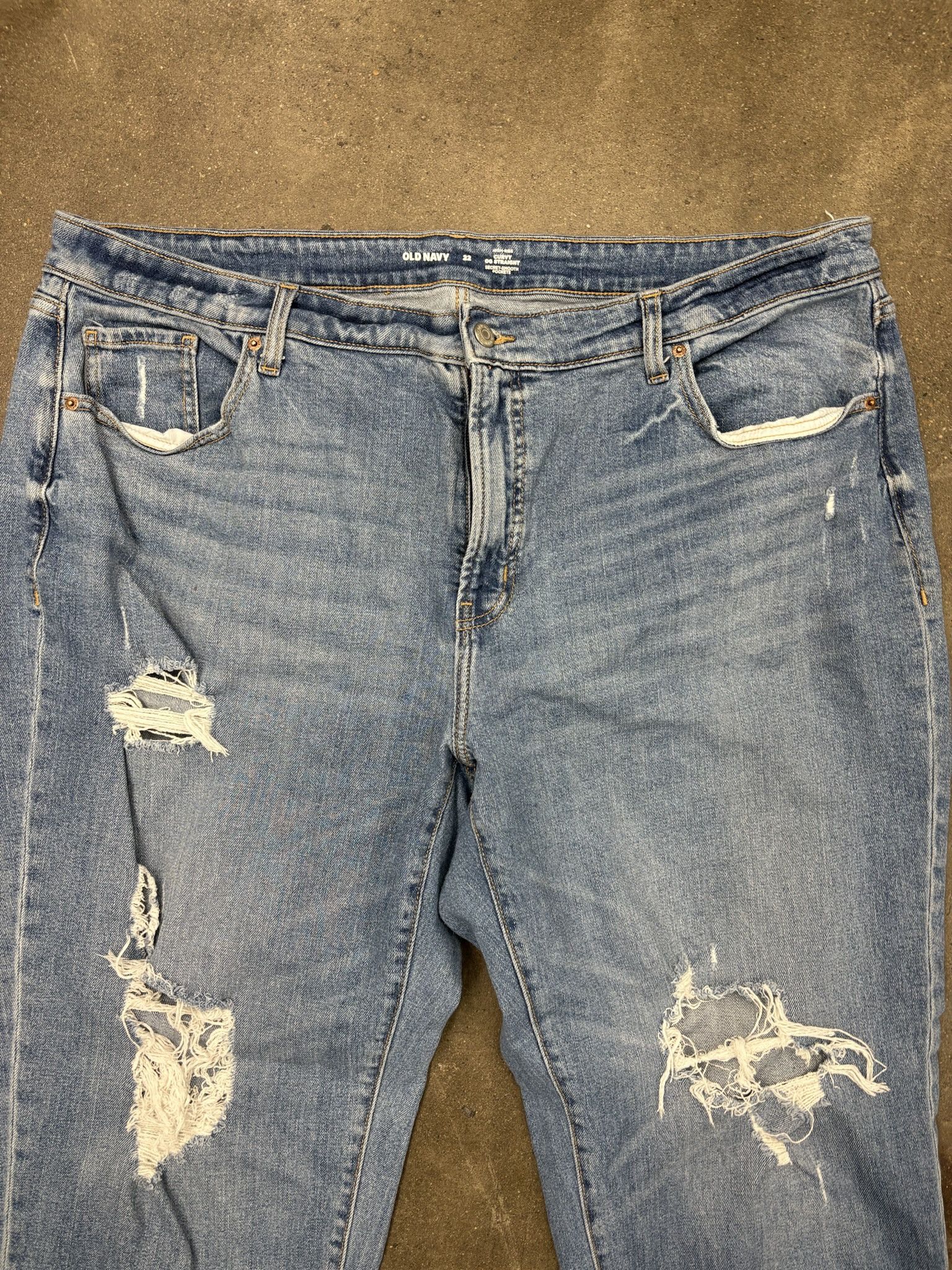 Wrangler Vintage Light Wash Denim Old Navy Bootcut Jeans Size US 44 / EU 60 - 3 Thumbnail