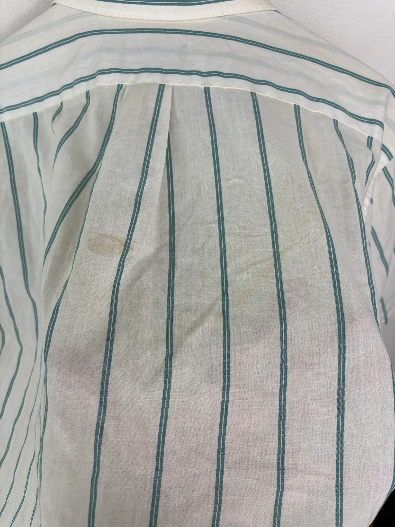 Gap × Polo Ralph Lauren × Vintage Vintage Lined Two Tone Pattern Stafford Short Sleeve Button Up Collared Shirt Size L Size US L / EU 52-54 / 3 - 6 Thumbnail