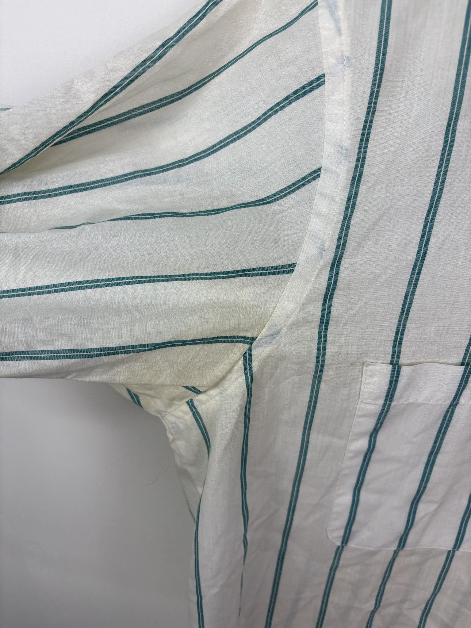 Gap × Polo Ralph Lauren × Vintage Vintage Lined Two Tone Pattern Stafford Short Sleeve Button Up Collared Shirt Size L Size US L / EU 52-54 / 3 - 3 Thumbnail