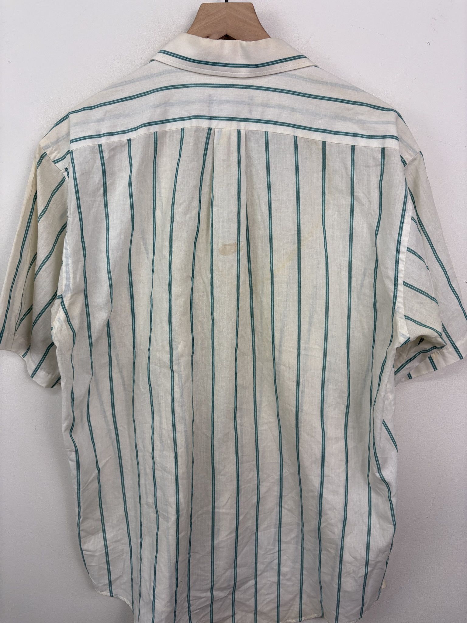 Gap × Polo Ralph Lauren × Vintage Vintage Lined Two Tone Pattern Stafford Short Sleeve Button Up Collared Shirt Size L Size US L / EU 52-54 / 3 - 5 Thumbnail