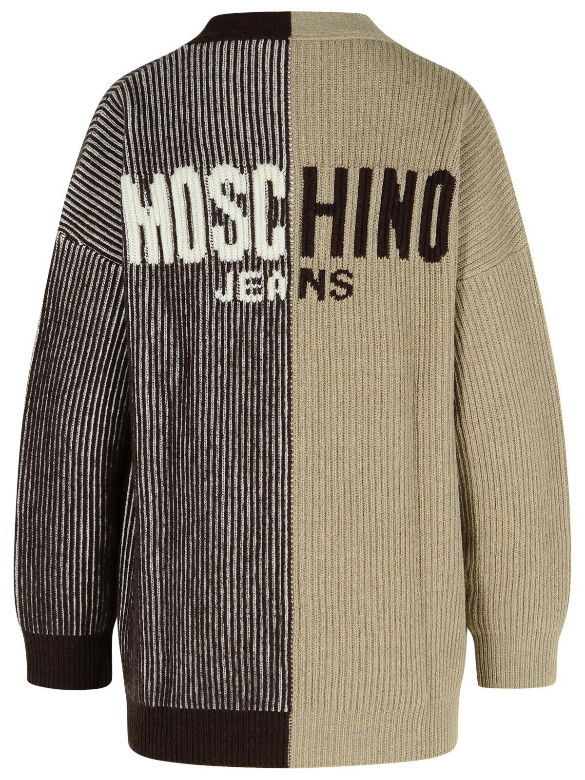 Moschino MOSCHINO JEANS Two-Tone Cashmere Blend Cardigan Size S / US 4 / IT 40 - 3 Thumbnail