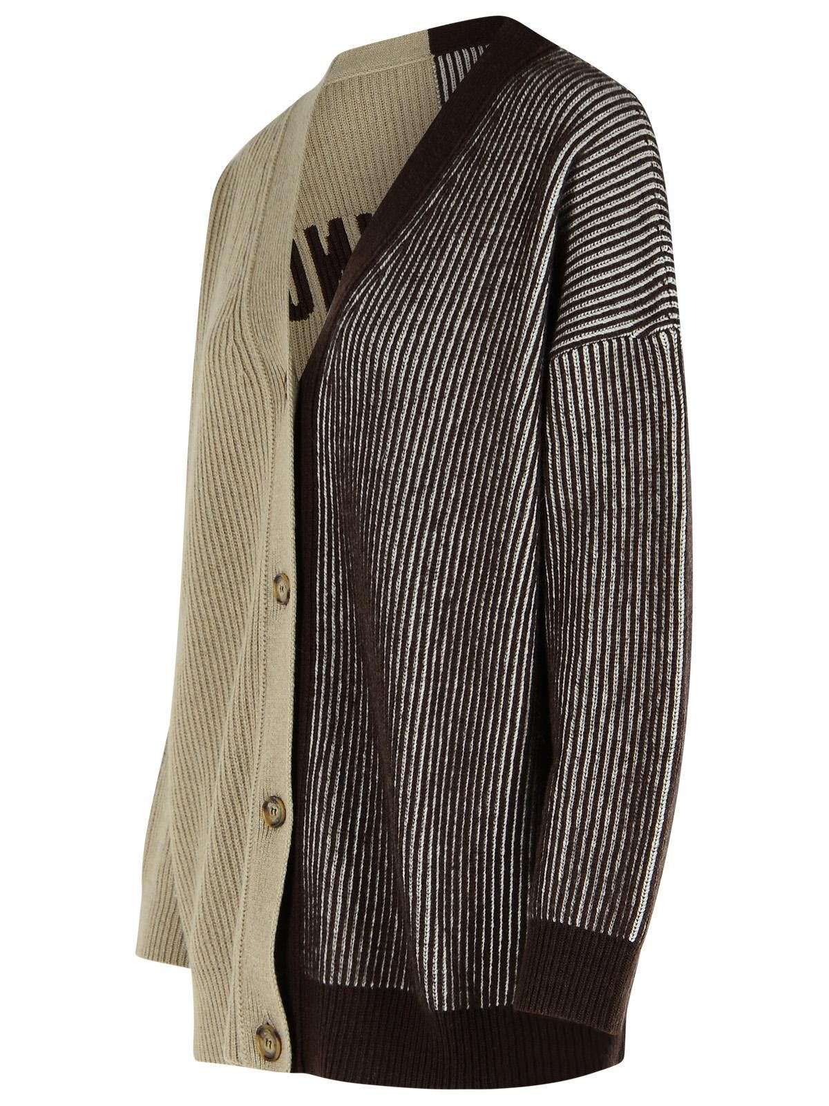 Moschino MOSCHINO JEANS Two-Tone Cashmere Blend Cardigan Size XS / US 0-2 / IT 36-38 - 2 Thumbnail