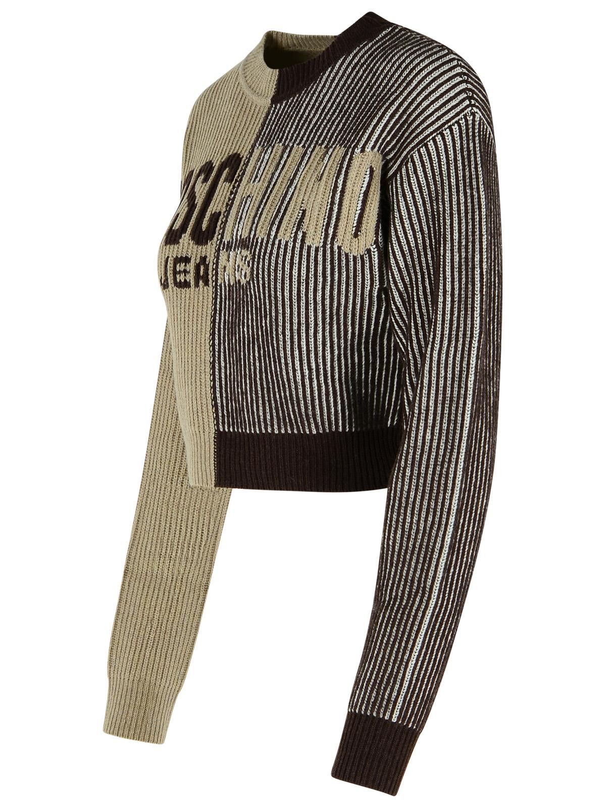 Moschino MOSCHINO JEANS Two-Tone Cashmere Blend Sweater Size S / US 4 / IT 40 - 2 Thumbnail