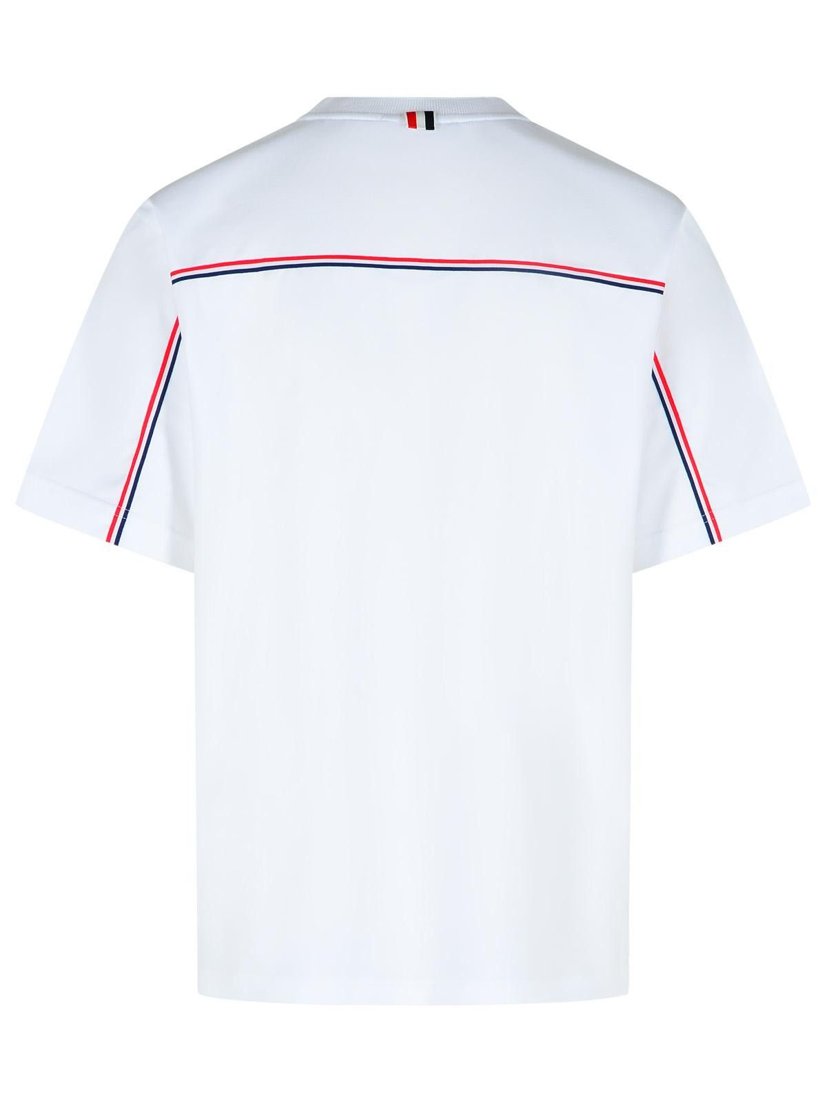 Thom Browne THOM BROWNE White Cotton T-Shirt Size US M / EU 48-50 / 2 - 3 Thumbnail