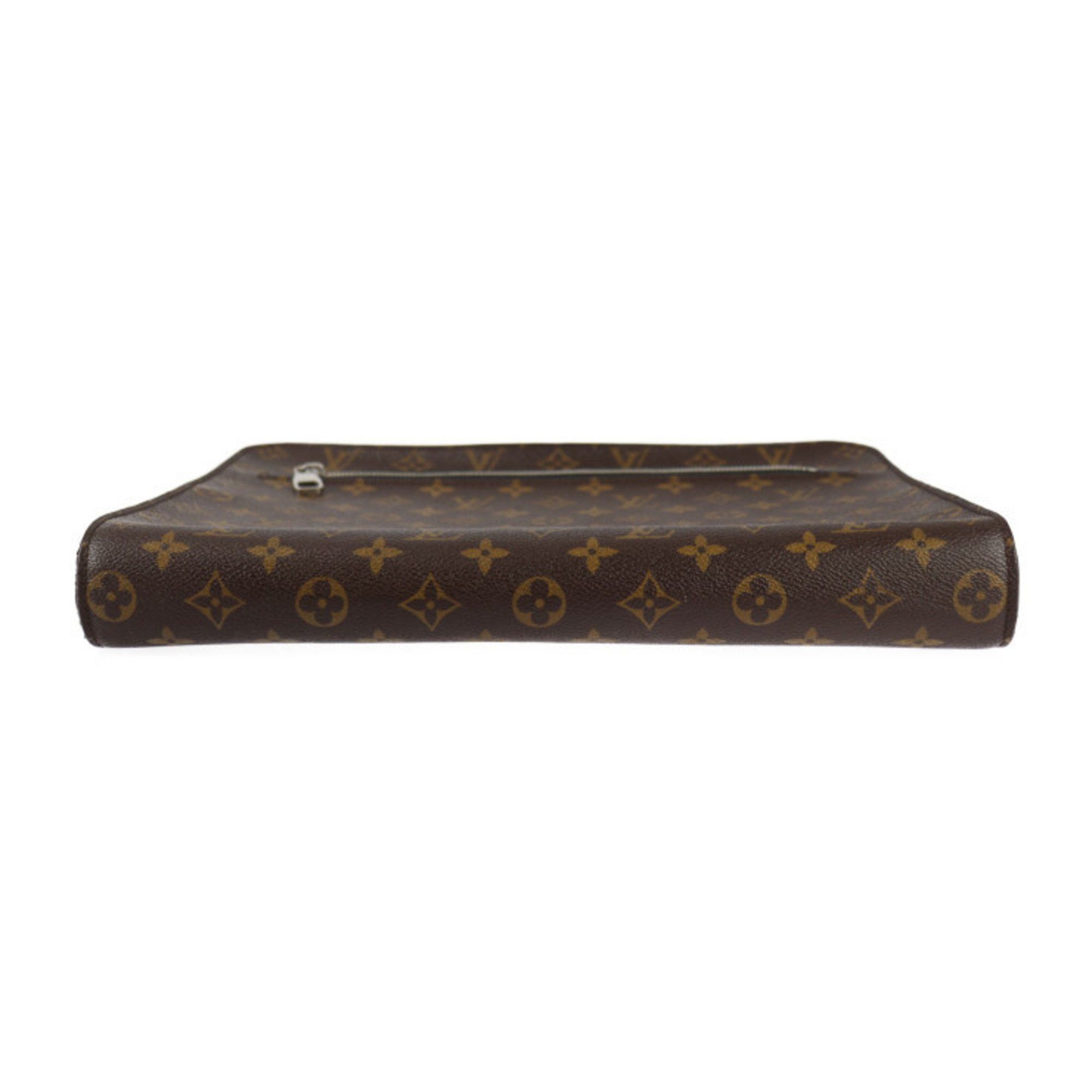 Louis Vuitton Louis Vuitton Portfolio Monogram Macassar Second Bag M40301 Leather Brown Black Clutch R2425073010105 Size ONE SIZE - 4 Thumbnail