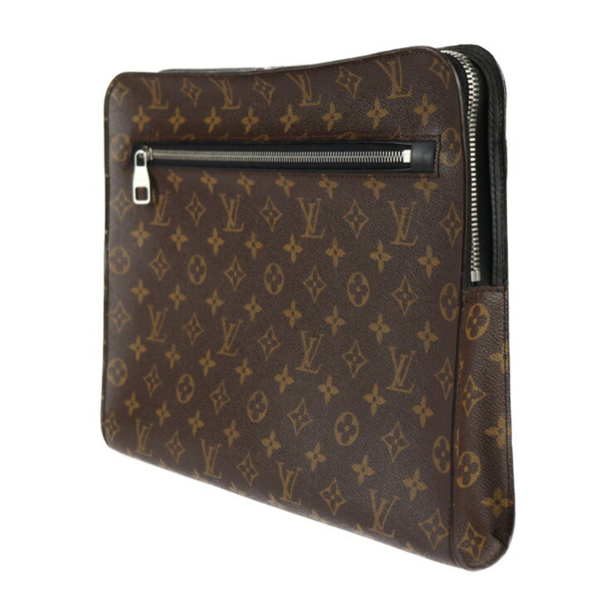 Louis Vuitton Louis Vuitton Portfolio Monogram Macassar Second Bag M40301 Leather Brown Black Clutch R2425073010105 Size ONE SIZE - 2 Thumbnail