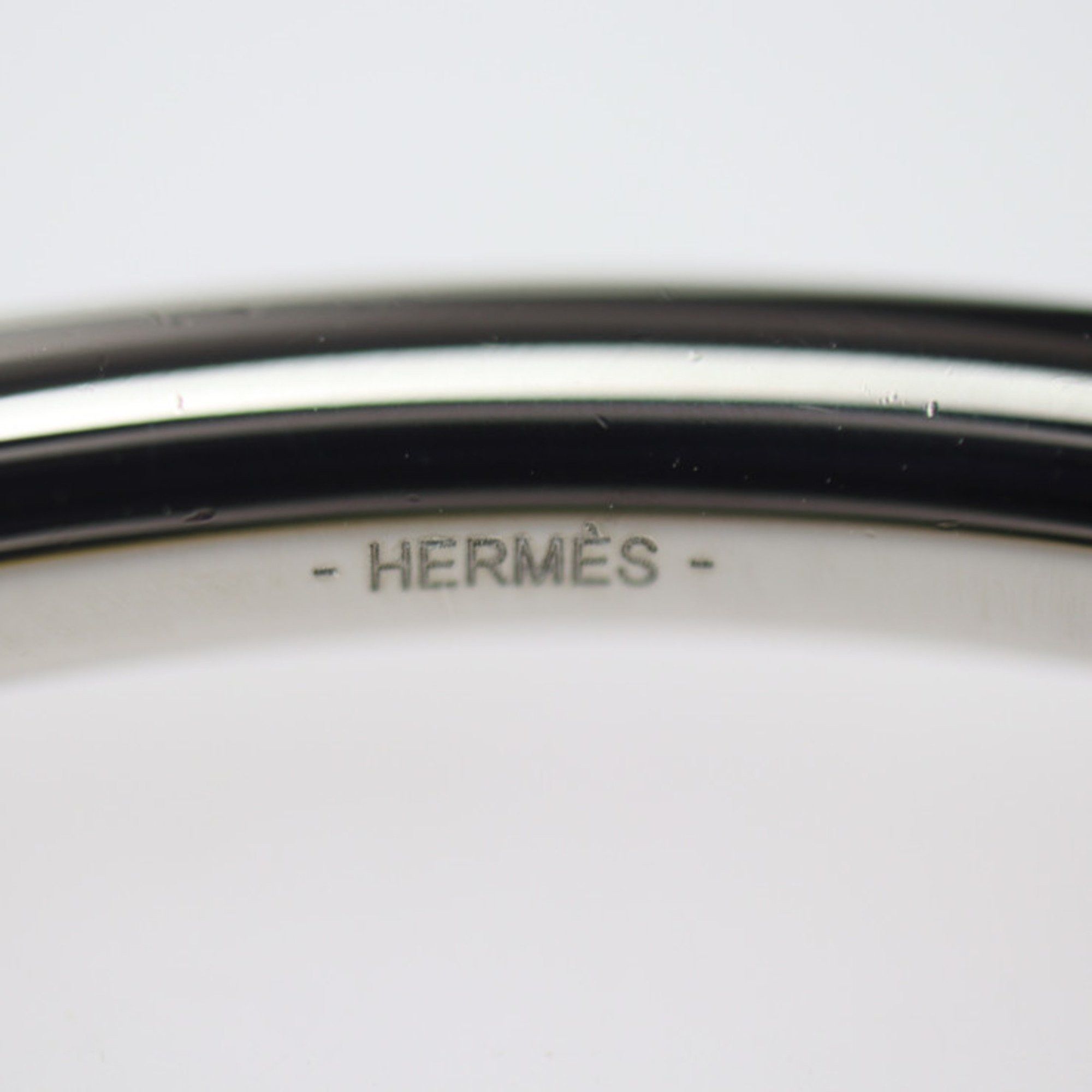 Hermes HERMES Loop Necklace DELLA CAVALLERIA - Veau Swift Metal Yellow Silver Pendant R2426083012116 Size ONE SIZE - 7 Thumbnail