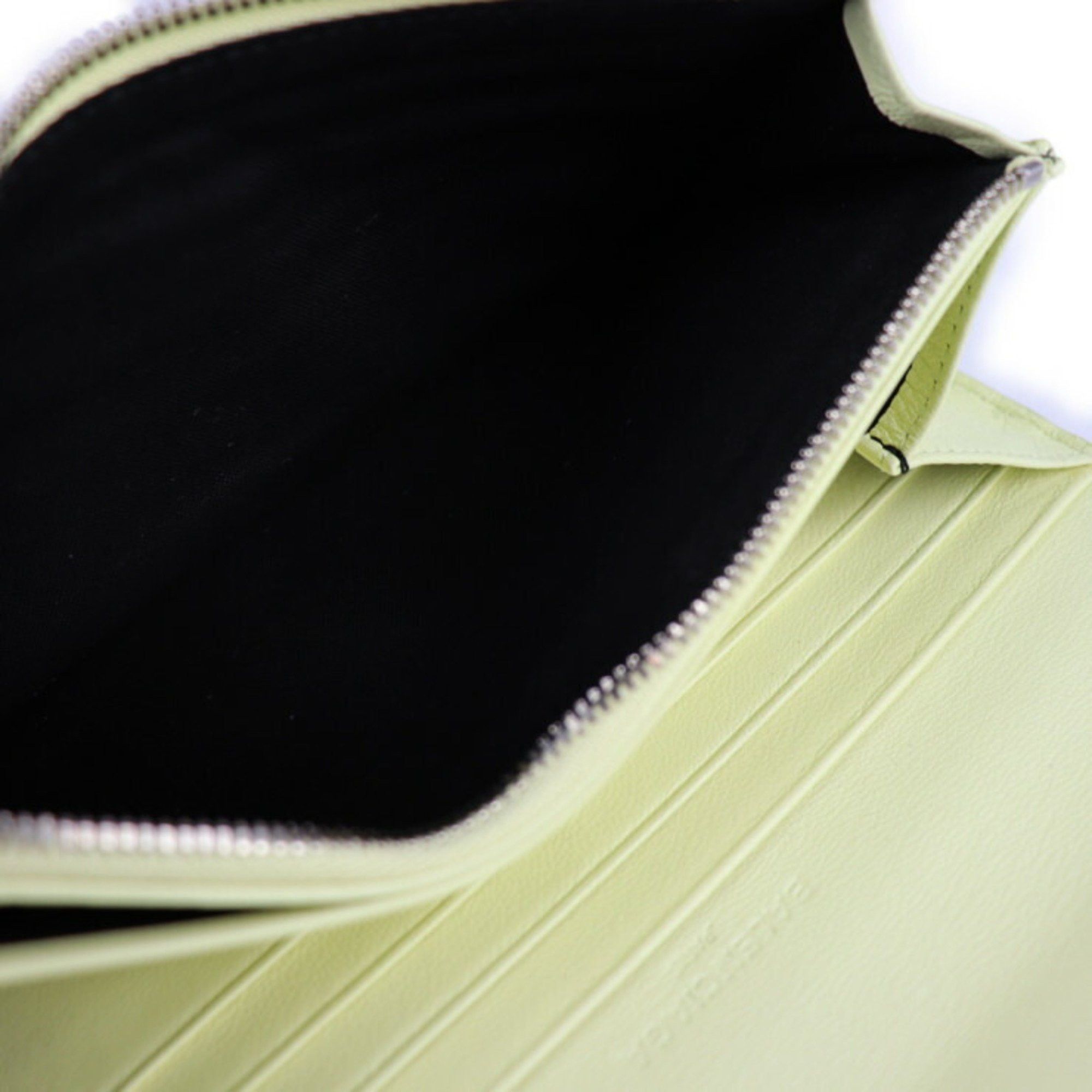 Balenciaga BALENCIAGA Classic Continental Wallet Long 354958 Leather Light Yellow Bi-fold R2130103001376 Size ONE SIZE - 5 Thumbnail