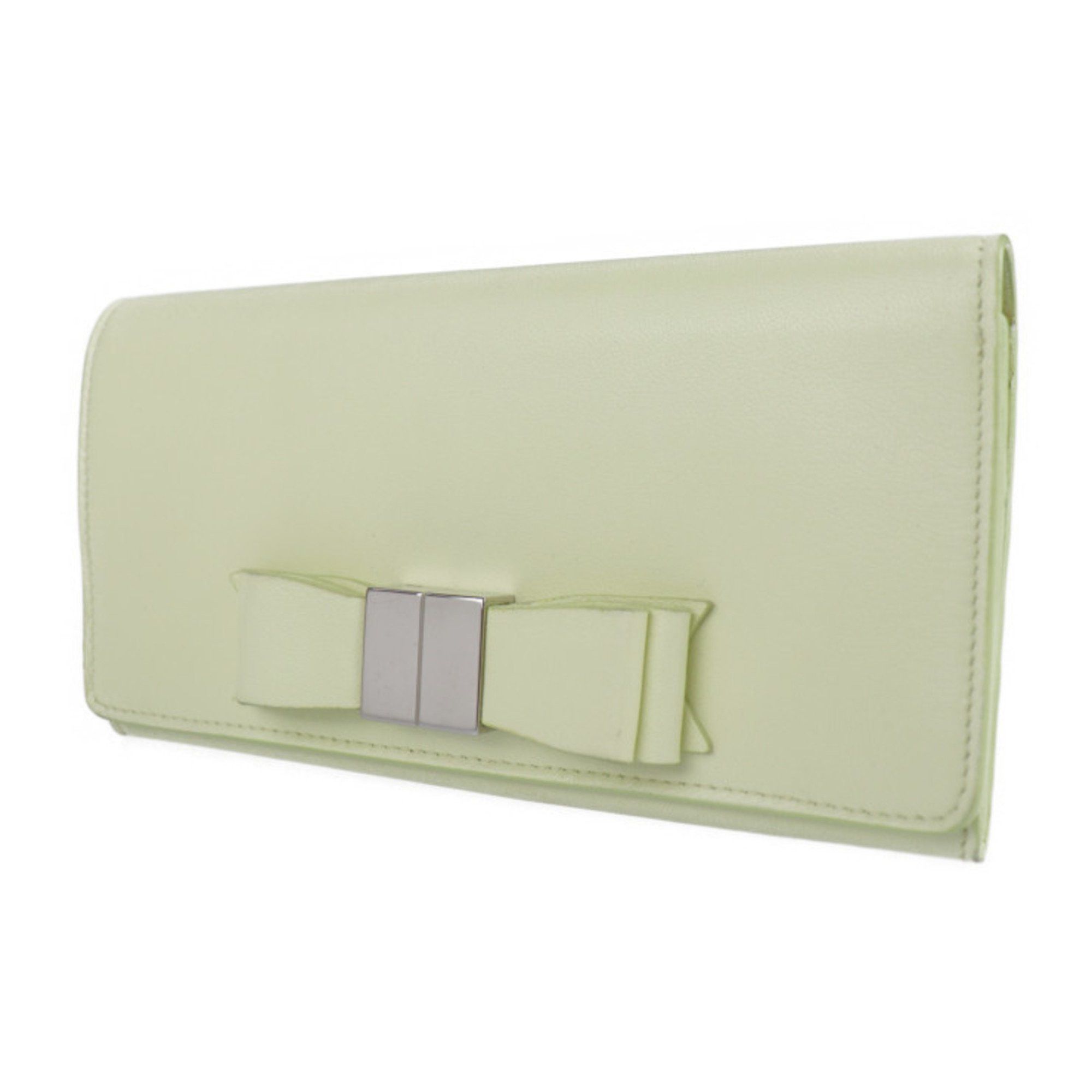 Balenciaga BALENCIAGA Classic Continental Wallet Long 354958 Leather Light Yellow Bi-fold R2130103001376 Size ONE SIZE - 2 Thumbnail