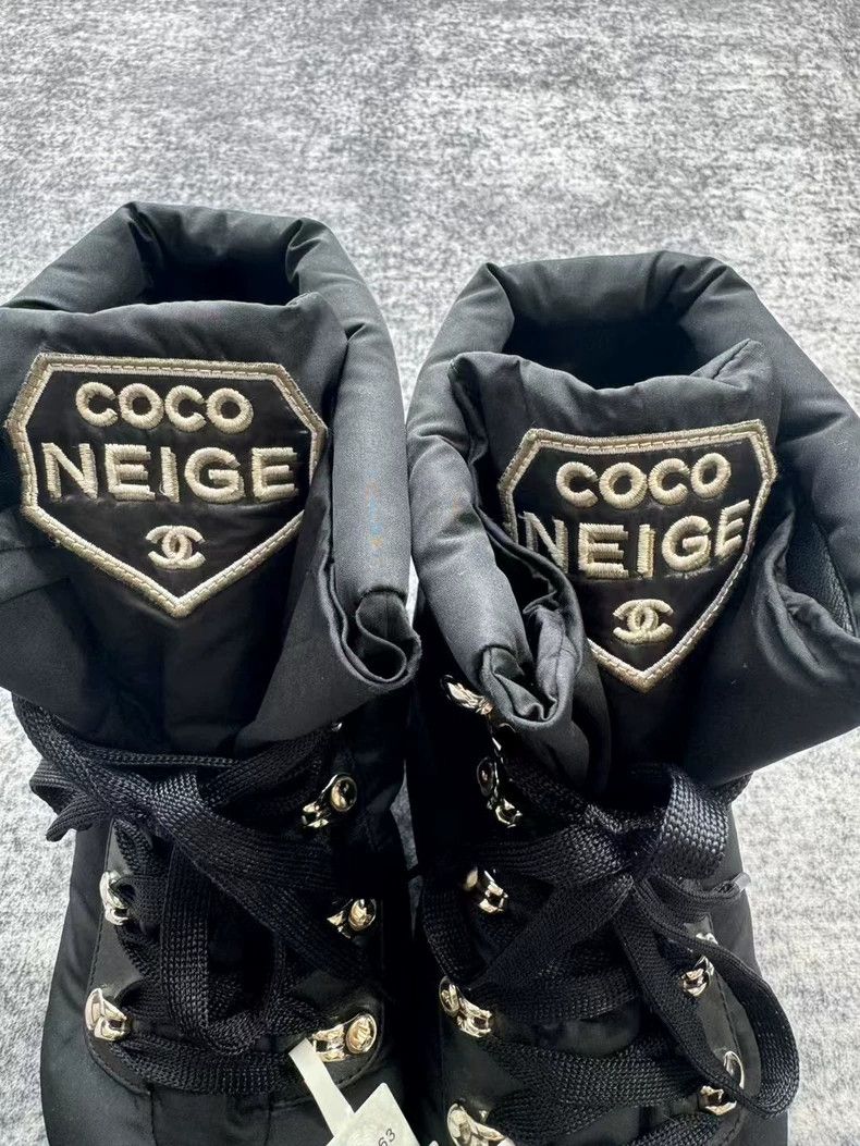 Chanel Chanel Black Snow Boots Size 38 Size US 7 / IT 37 - 8 Thumbnail