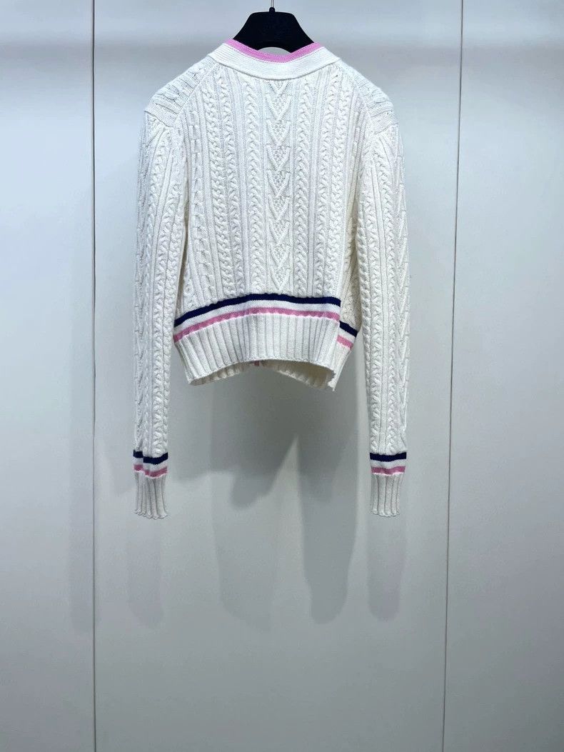 Chanel Chanel Color-Block Knitted Cardigan Size S / US 4 / IT 40 - 2 Thumbnail