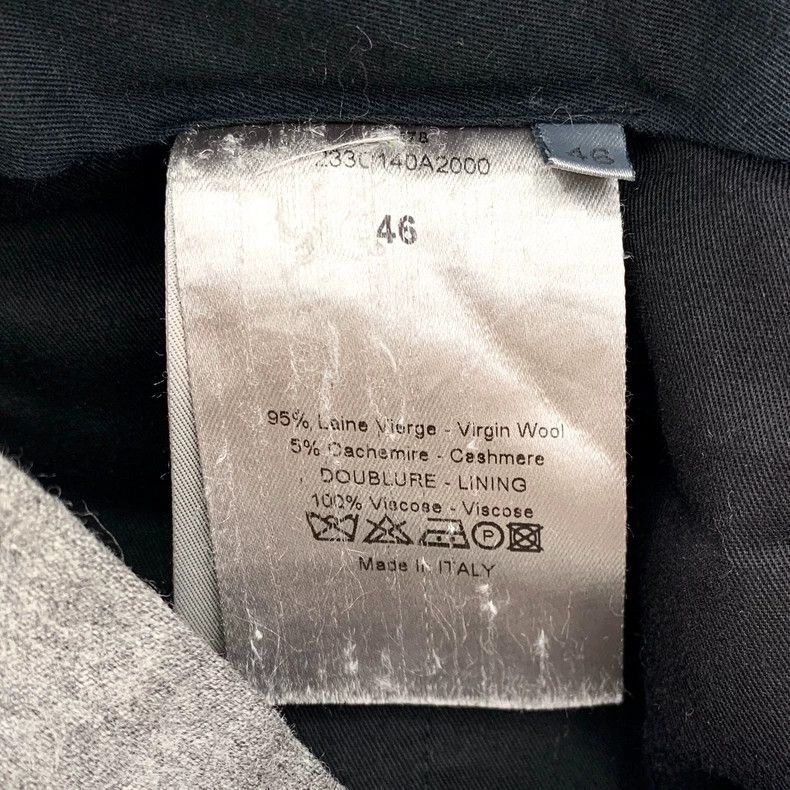 Dior Gray Wool Casual Trousers Size 46 S Size 42" / US 20 - 6 Thumbnail