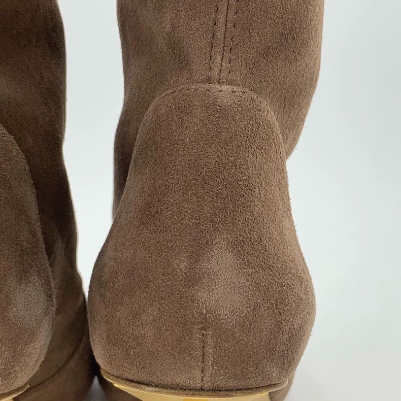 Jimmy Choo Stuart Weitzman Brown Suede Pointed Heels Size US 8 / IT 38 - 9 Thumbnail