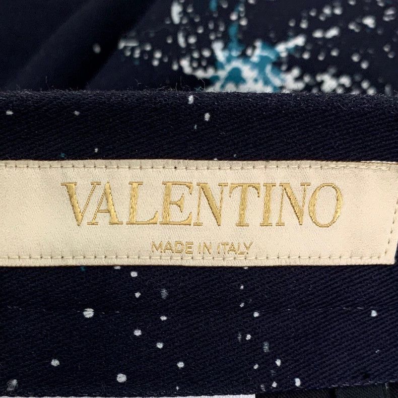 Valentino Valentino Black Printed Casual Straight Pants Size 42" / US 20 - 5 Thumbnail