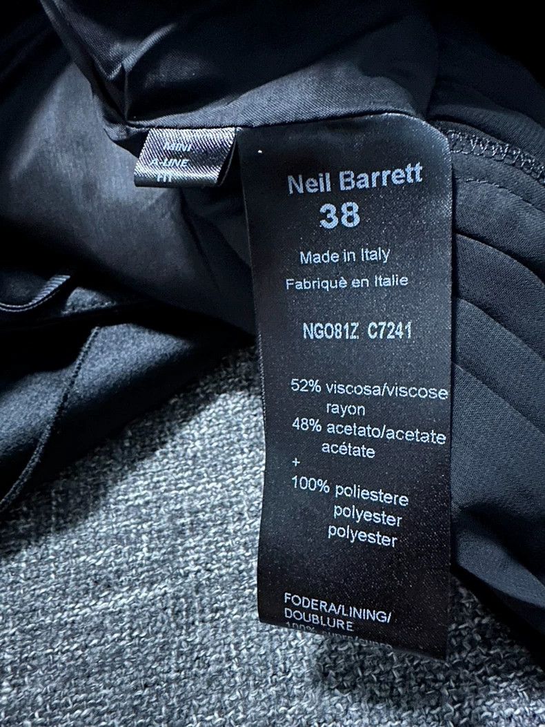 Neil Barrett Neil Barrett Pleated Black Mini Skirt Size 38" / US 16 / IT 52 - 5 Thumbnail