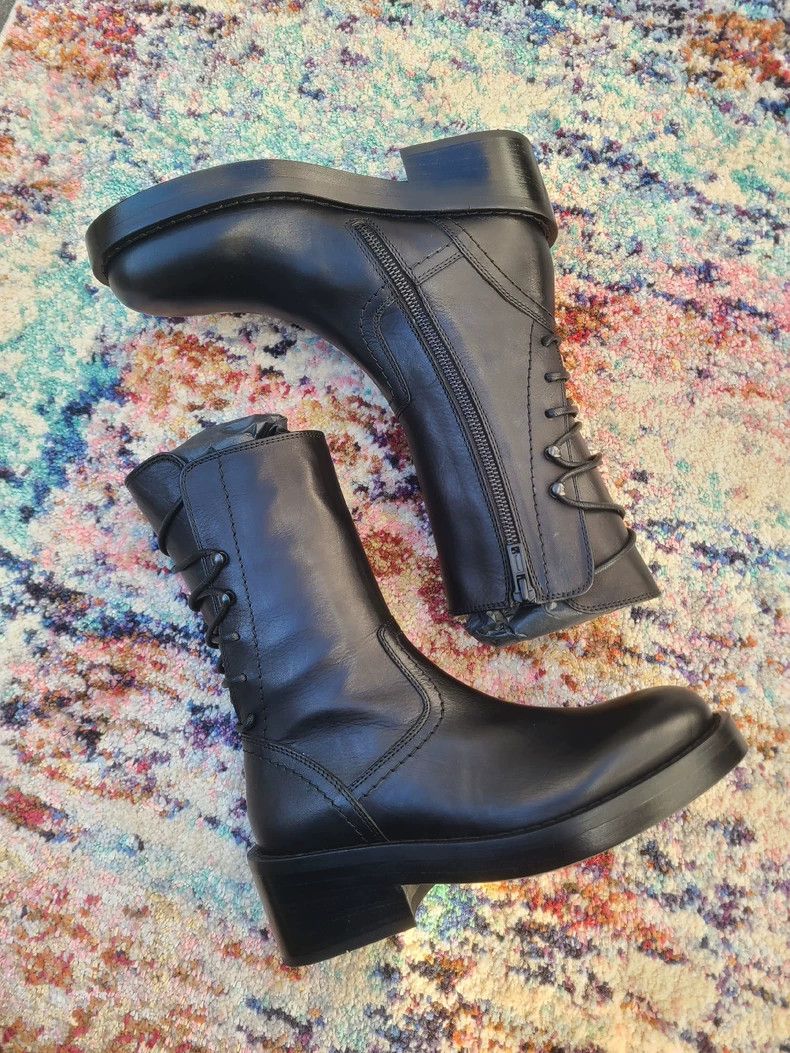 Ann Demeulemeester Ann Demeulemeester Women's Black Ankle Boots Size US 6 / IT 36 - 4 Thumbnail