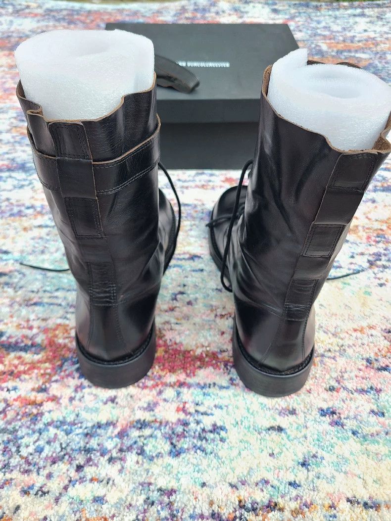 Ann Demeulemeester Ann Demeulemeester Black Combat Boots Size US 10 / IT 40 - 6 Thumbnail